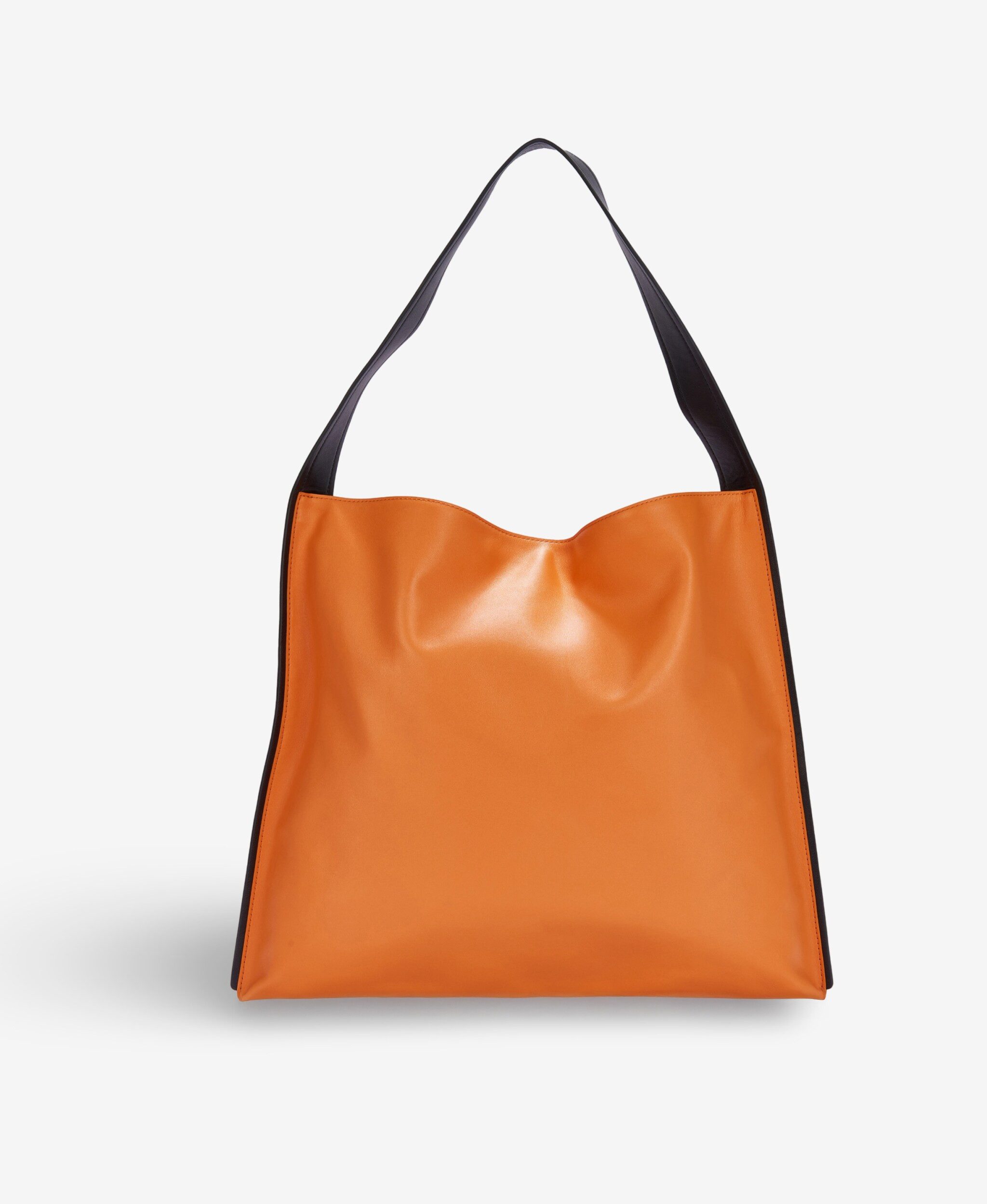 GLAMIRA Schultertasche DailyCompanion Orange Schultertasche (1-tlg), echt Leder, mit geräumigem Hauptfach
