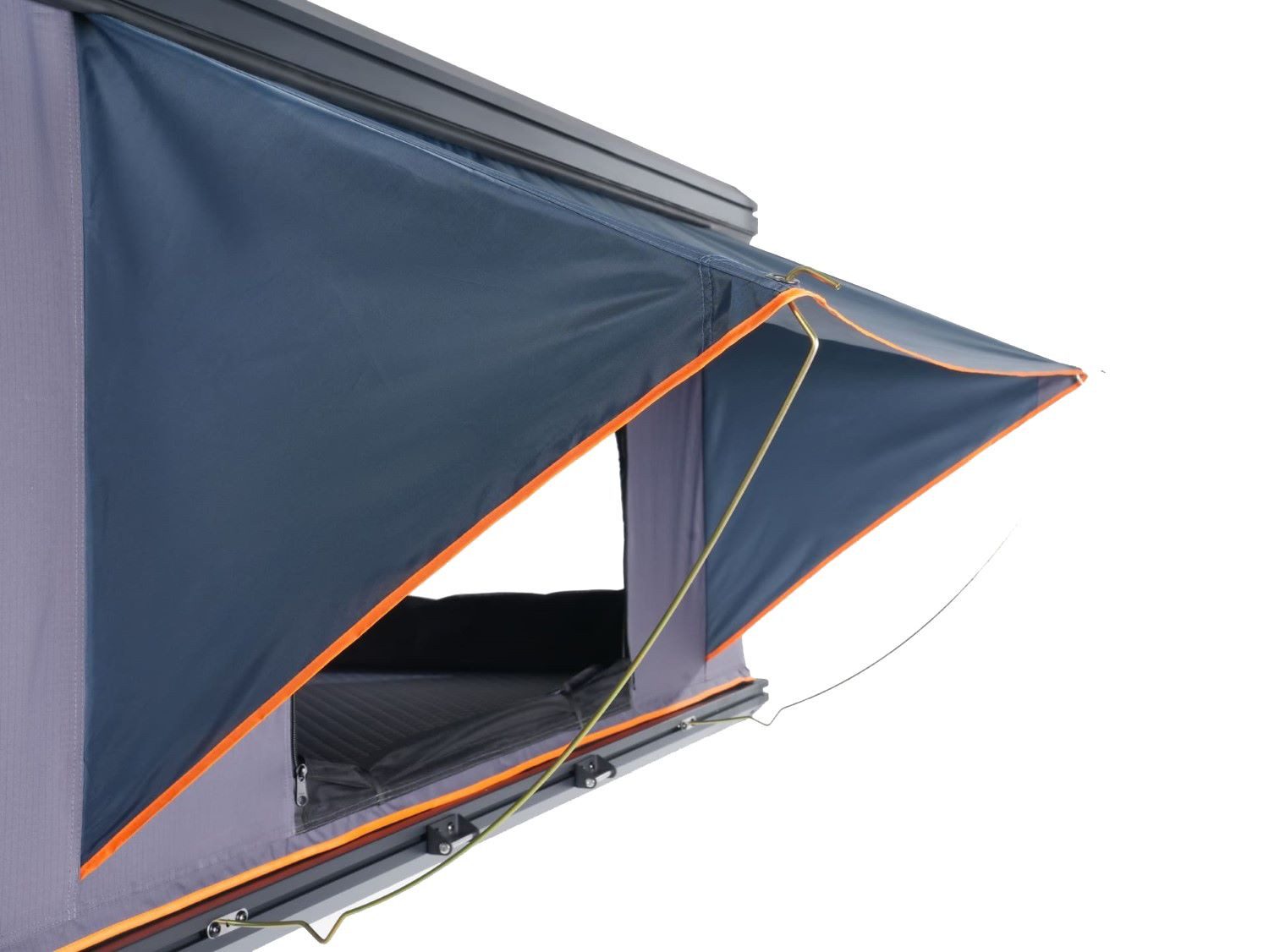 bene living Dachzelt Aluminium Dachzelt AeroSummit Lift #1 by Camper's Delight, Personen: 2, inkl. Matratze, Vorzelte an der Seite und Leiter