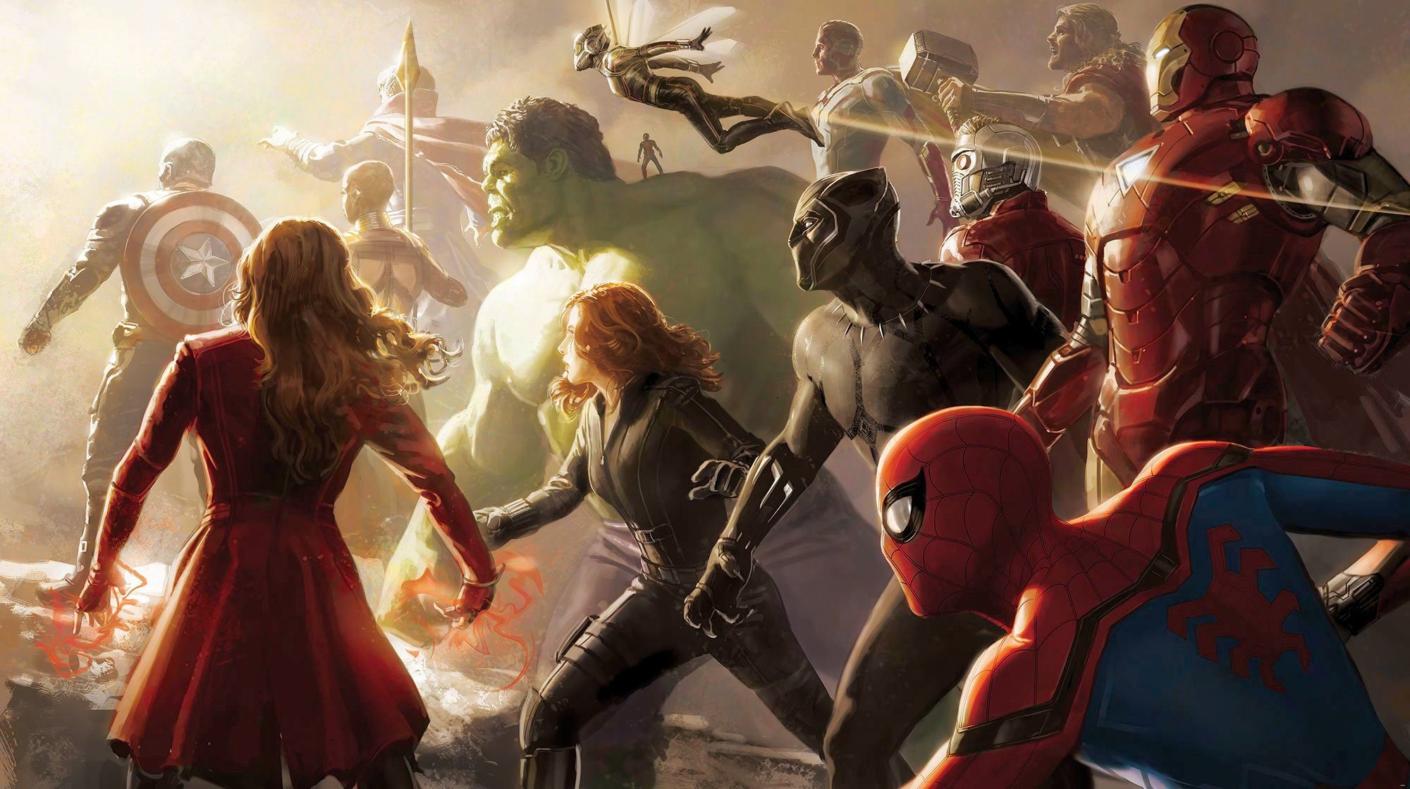 Komar Vliestapete Digitaldruck Vlies - Avengers Final Battle - Größe 500 x 280 cm, glatt, bedruckt, Kinderzimmer