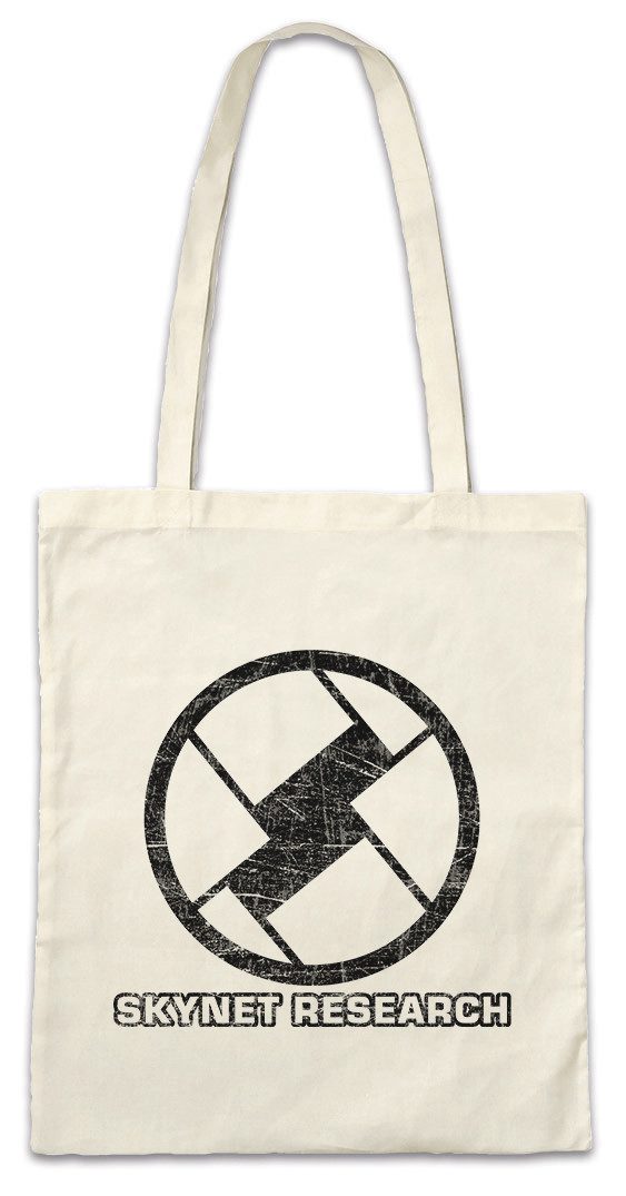 Beuteltasche S Research Stofftasche Cyberdine Company Terminator Skynet Sign Symbol