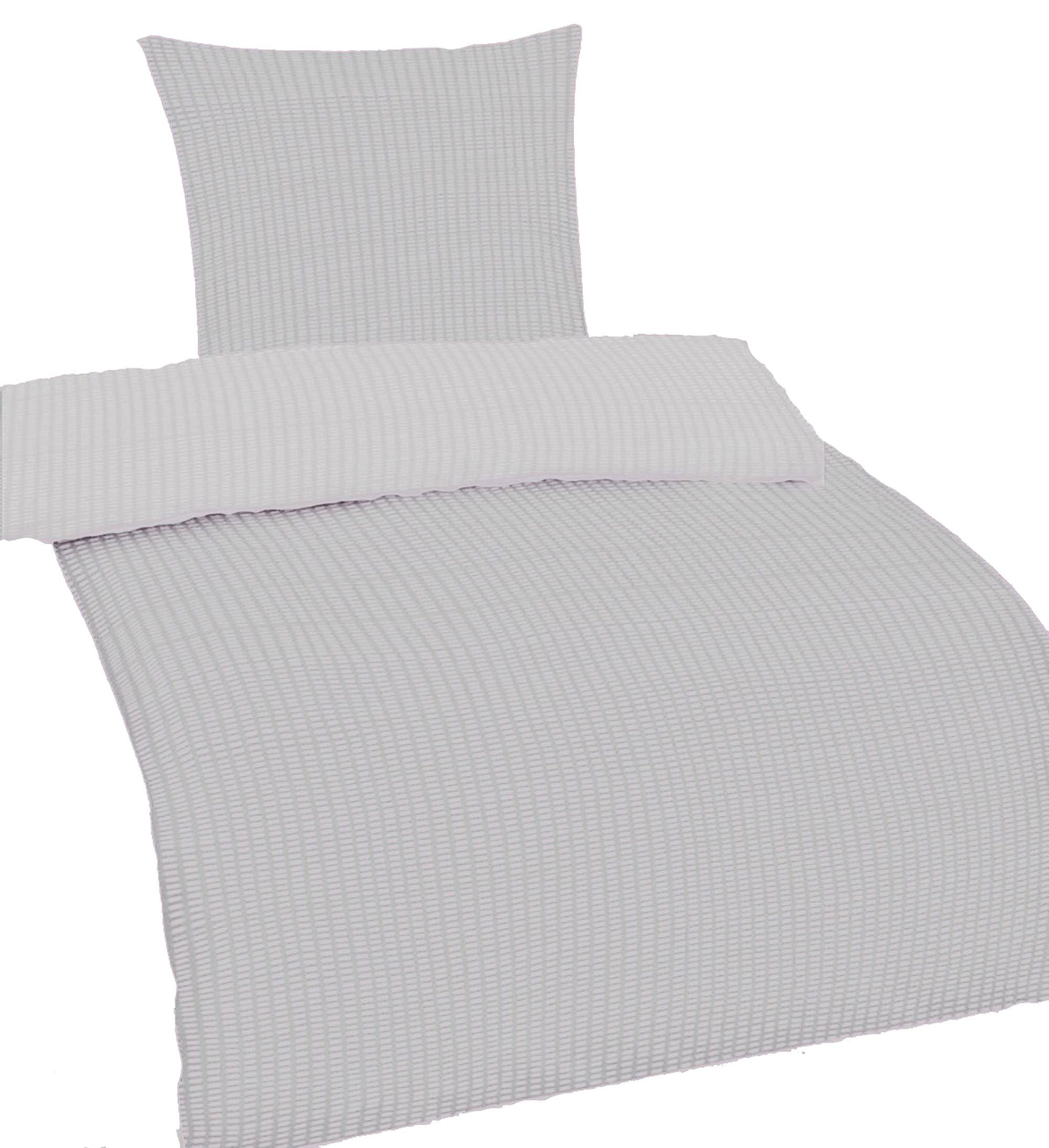 Casa Colori Bettwäsche Seersucker 135x200 Reißverschluss günstig online kaufen