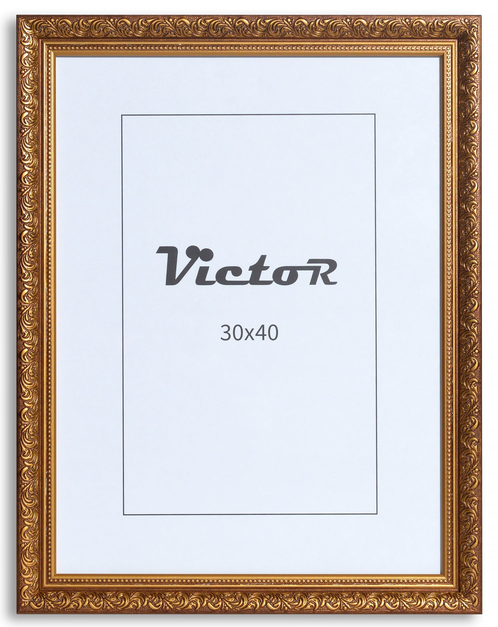 Victor (Zenith) Рамки Рамки \"Rubens\" - Farbe: Braun Gold - Größe: 30 x 40 cm, Рамки Set 30x40 cm Braun Gold A3, Рамки Barock, Antik