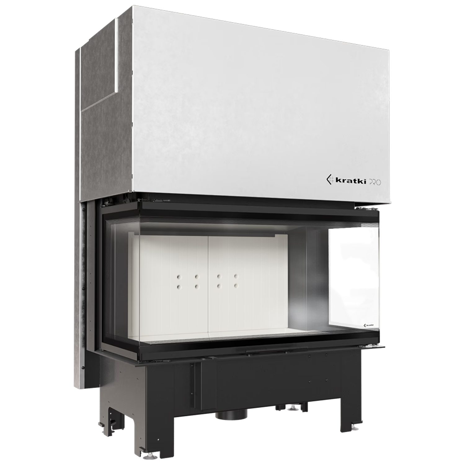 Kratki Камины Kamineinsatz NBC 1000/400 15 kW Ø 200 mit Schiebetür, 15 kW