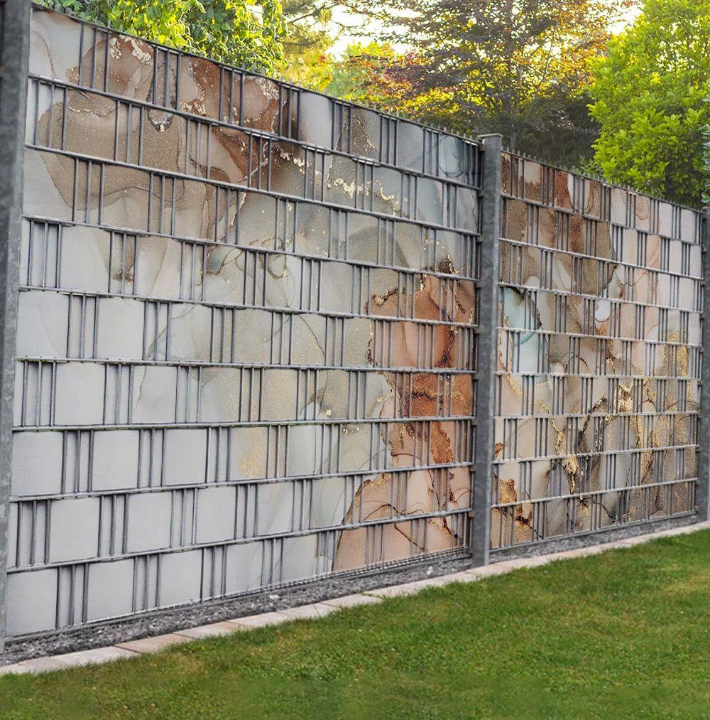 MyMaxxi Sichtschutzstreifen Sichtschutzstreifen Marmor grau gold günstig online kaufen