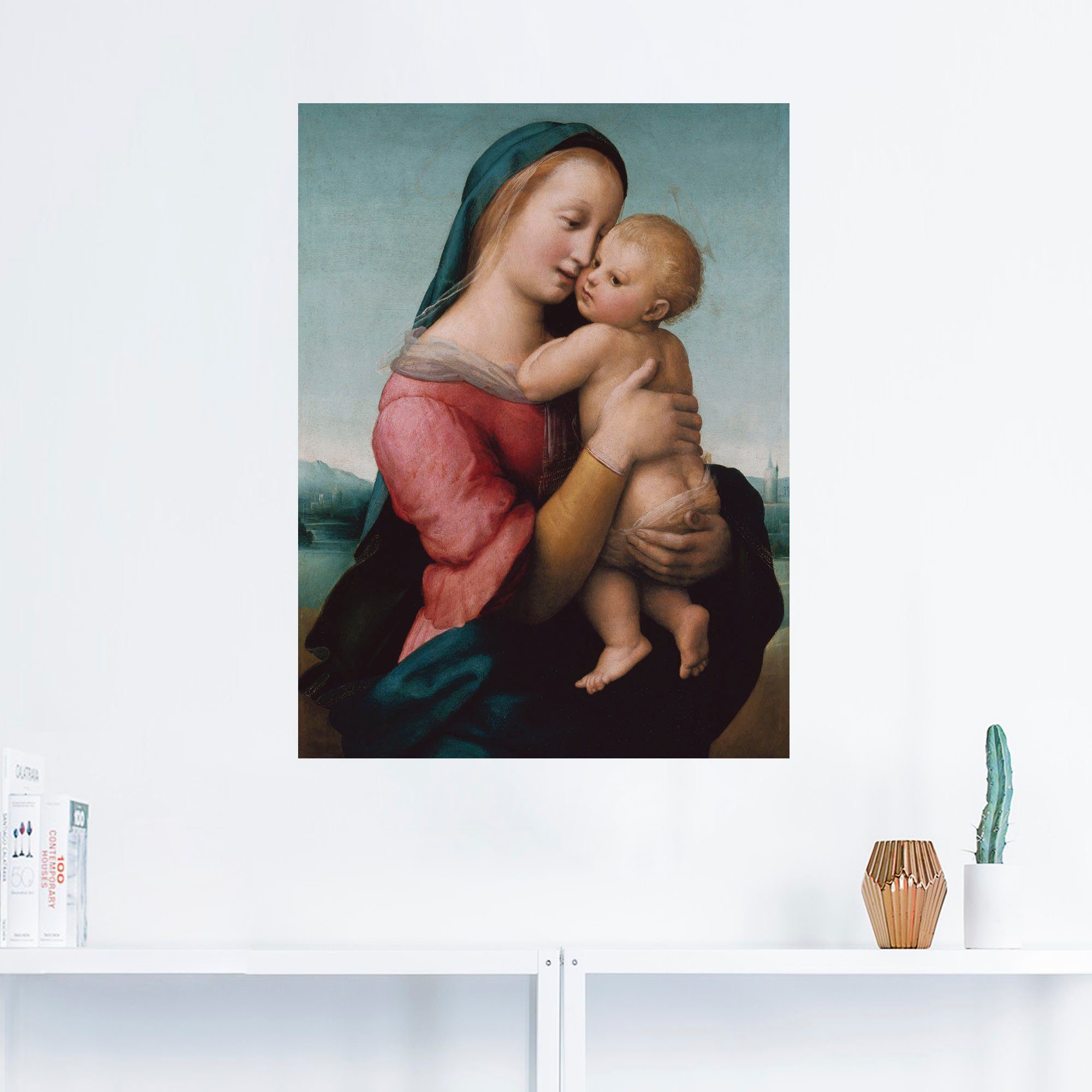 Familien oder Madonna Tempi. (1 & Um Poster als Größen Die Wandaufkleber Gruppen Wandbild St), Artland in 1507, versch. Leinwandbild,