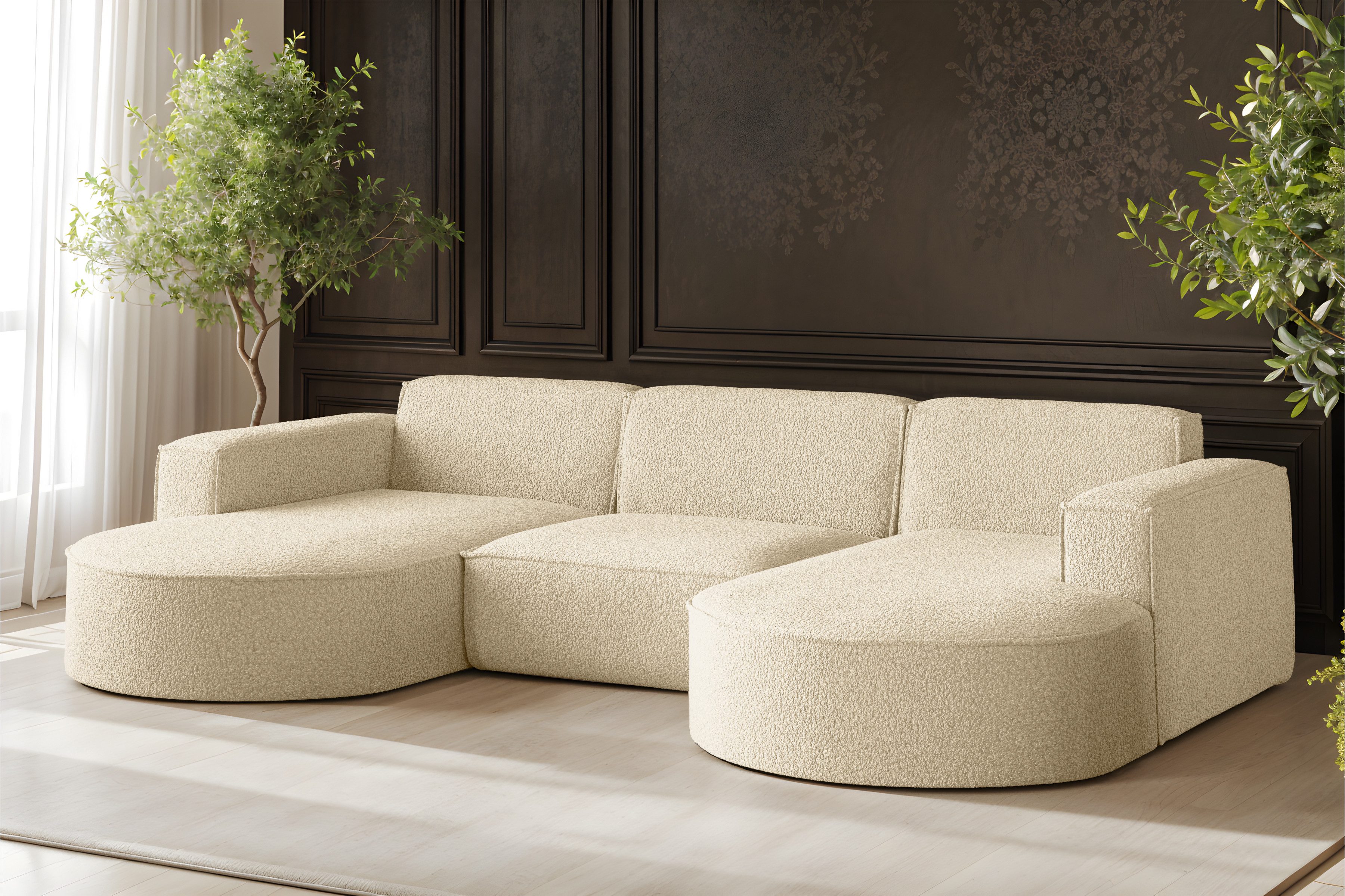 Kaiser Möbel Ecksofa Sofa U form, günstig online kaufen