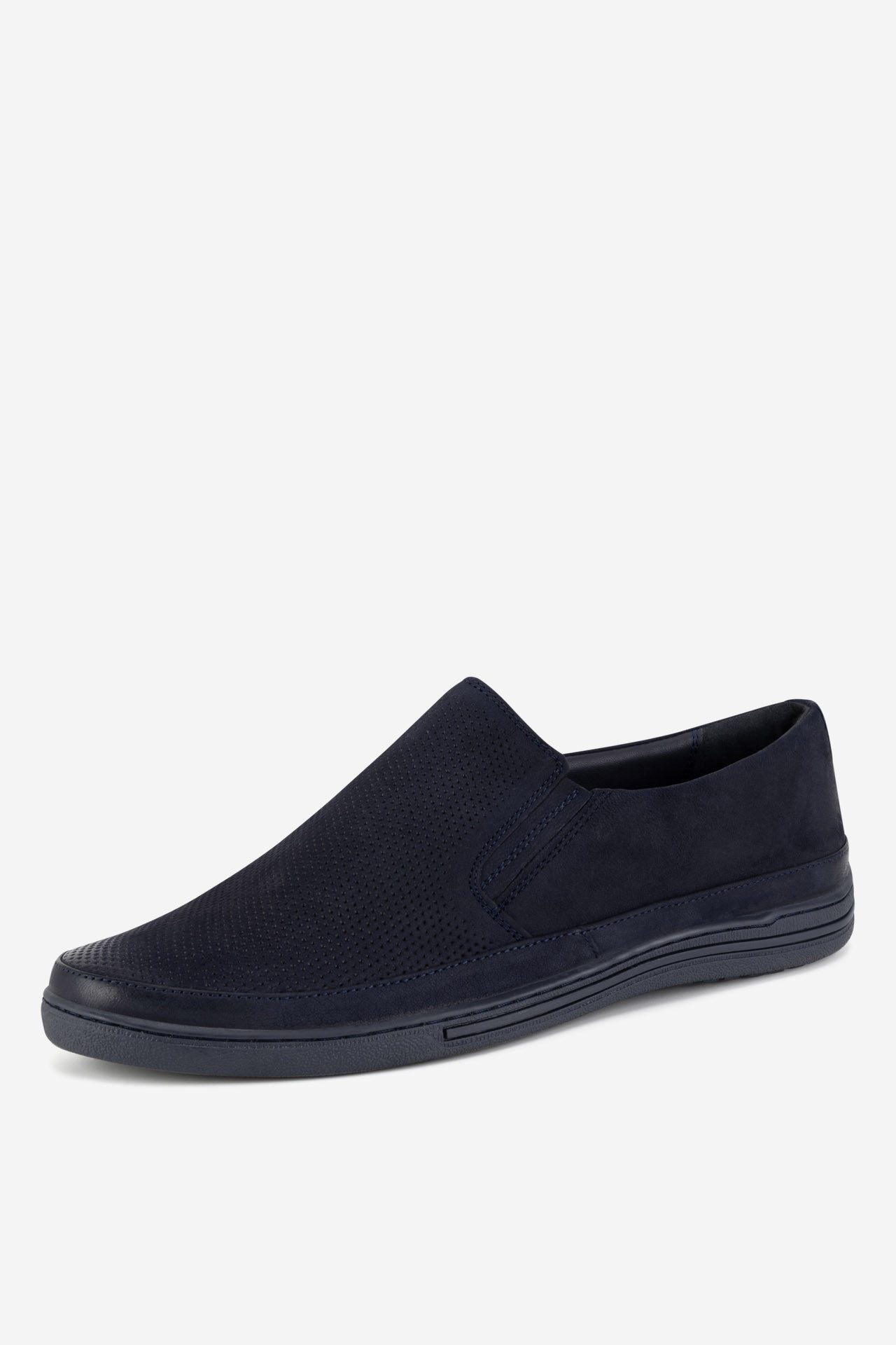 LASOCKI Elegante Herren Halbschuhe Lasocki Dunkelblau, Leder Bootsschuh