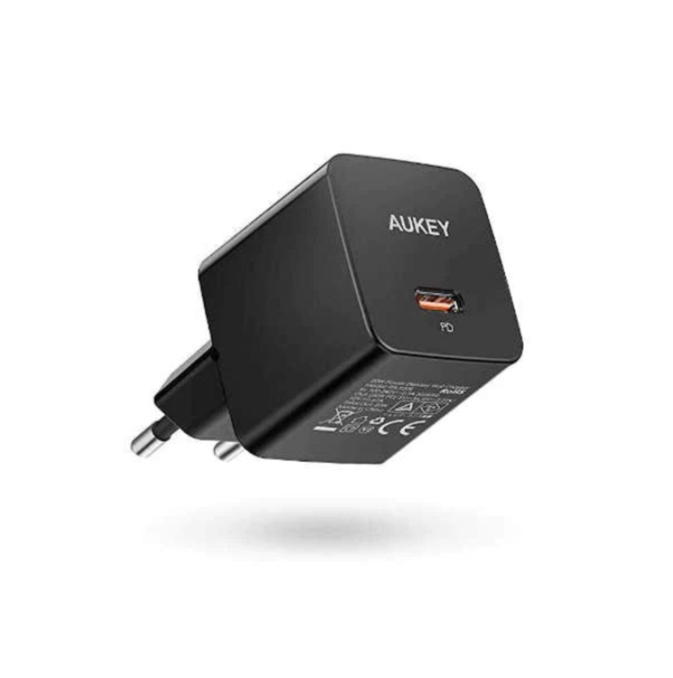 AUKEY USB-Ladegerät (Minimum 20w Ladegerät, Зарядные устройства USB C, Schwarz)