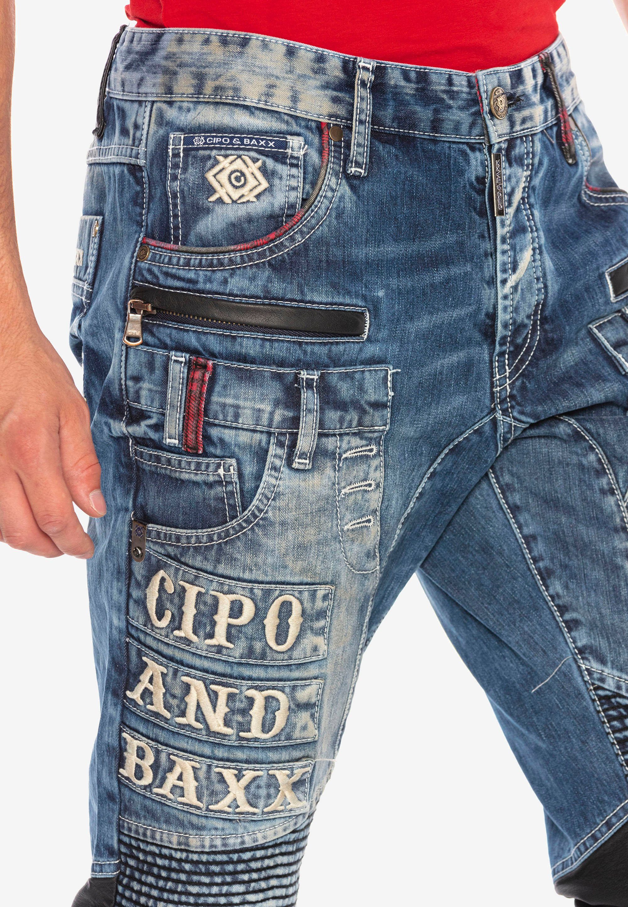 Cipo & Baxx Bequeme CD637 Look im coolen Jeans