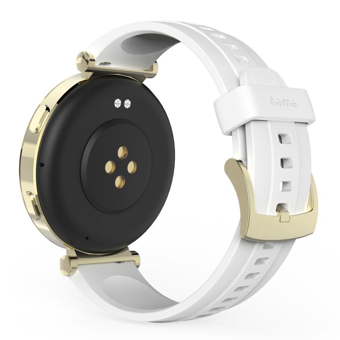 Hama Smartwatch rund 1,32“ (Fitness, Telefonfunktion, Puls, wasserdicht) Smartwatch (1,32 Zoll)