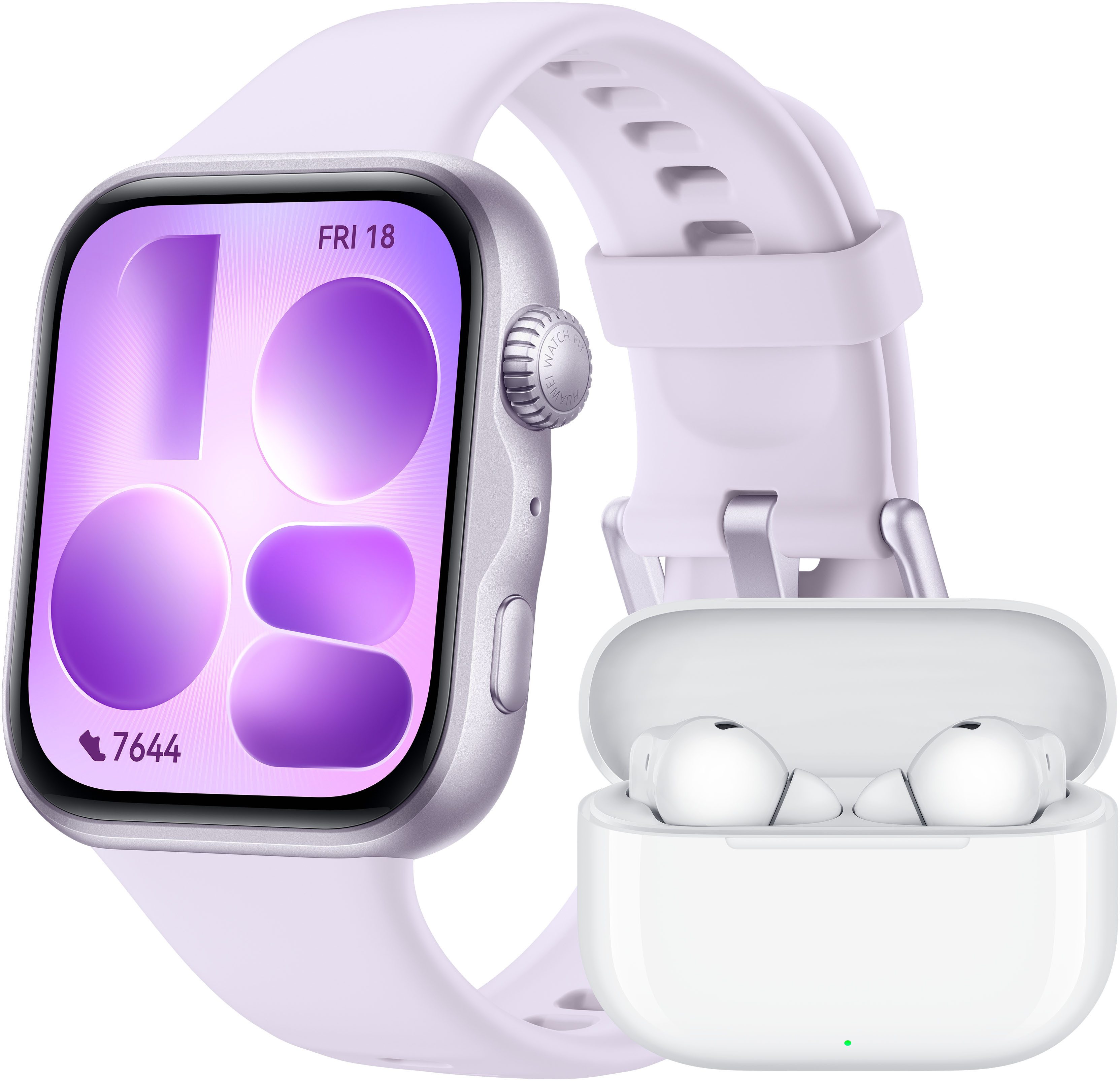 Huawei SET: FreeBuds SE 4 ANC wireless In-Ear-Kopfhörer + Watch Fit 5 Smartwatch (4,6 cm/1,82 Zoll), Ganztägiger Tragekomfort, präzises Schlaftracking, Lange Akkulaufzeit