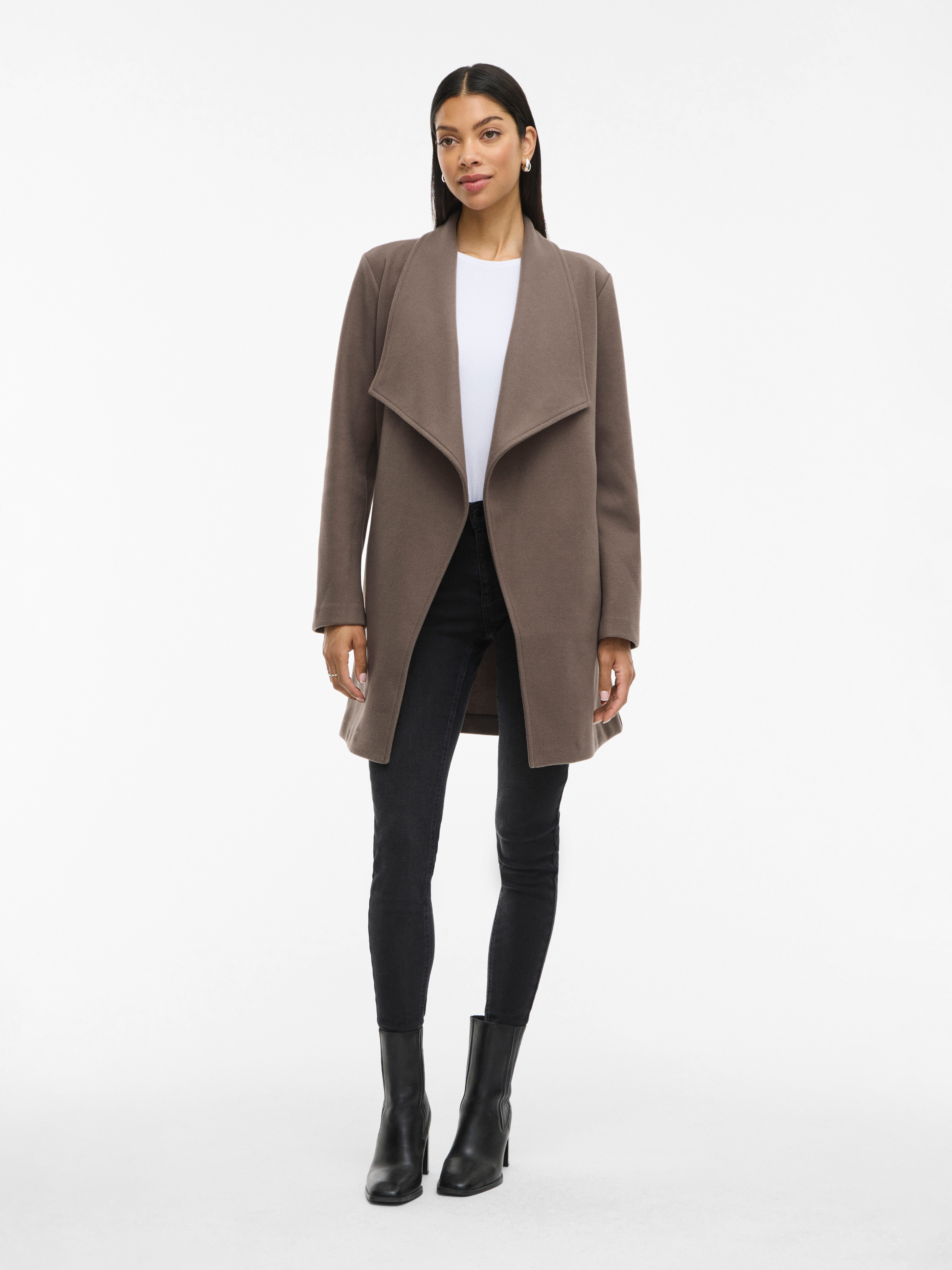 Vila Kurzmantel VICOOLEY COLLAR BELT COAT - NOOS