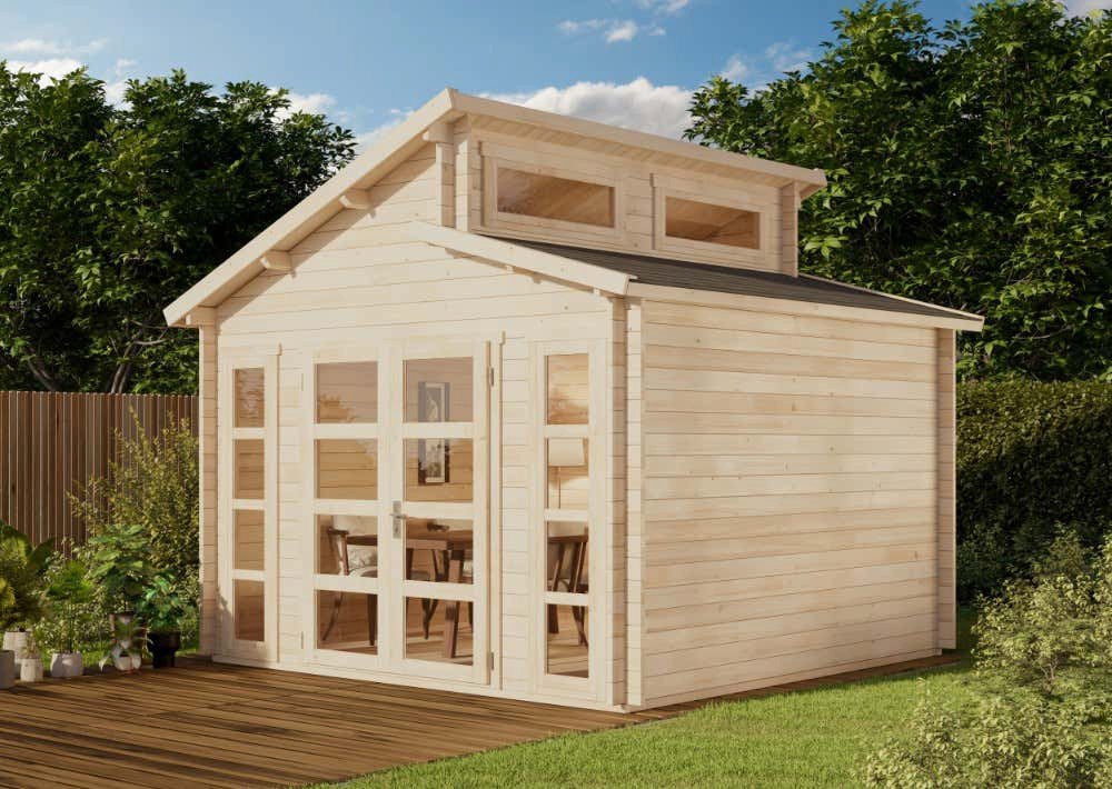 Thumbnail - Alpholz Gartenhaus Holz Doppel-Vinea-40, BxT: 370x370 cm