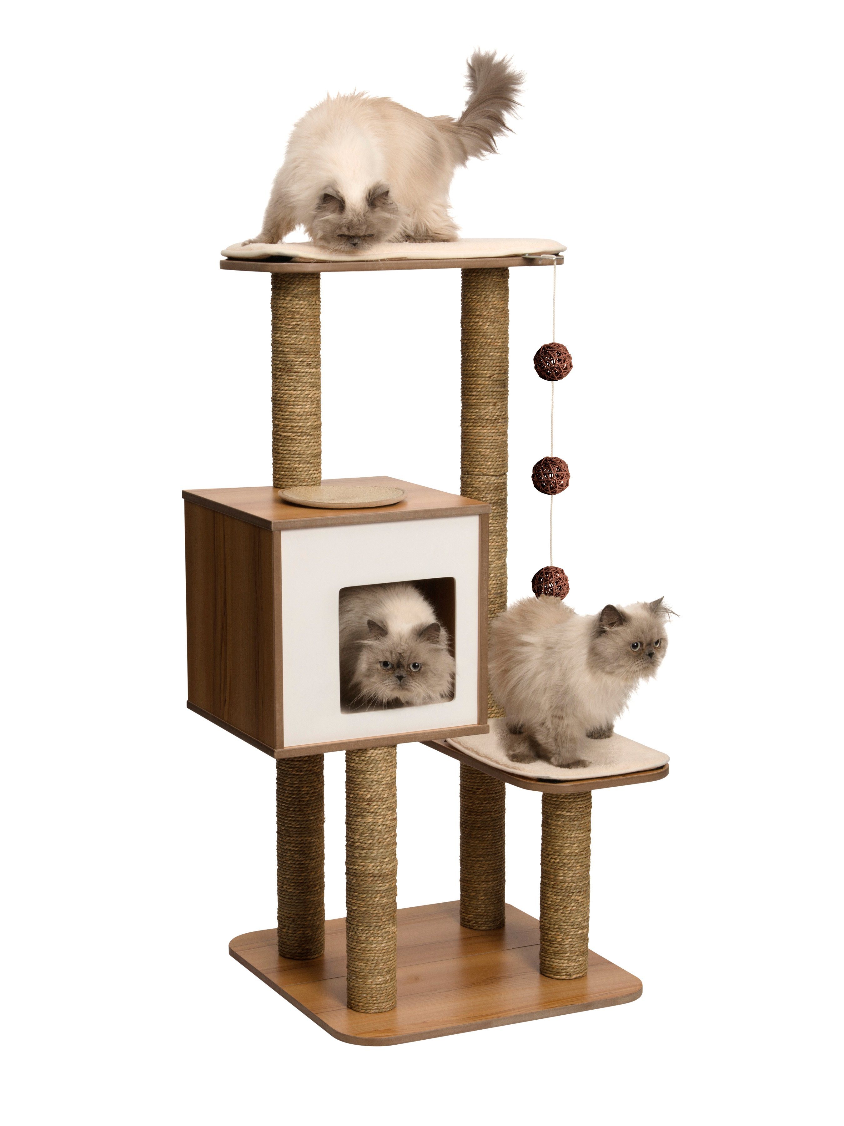 Kratzbaum »-High Base walnut«, BxTxH: 56x56x121,5 cm Kratzbaum »-High Base walnut«, BxTxH: 56x56x121,5 cm
