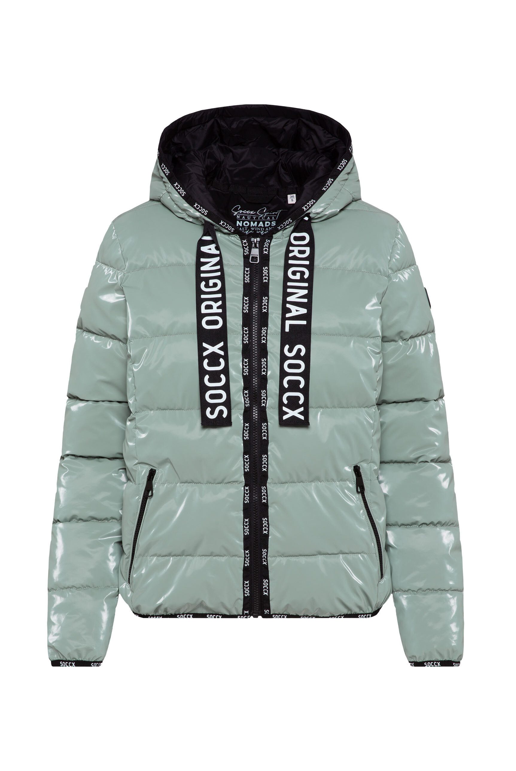 SOCCX Winterjacke mit elastischem Saumabschluss günstig online kaufen