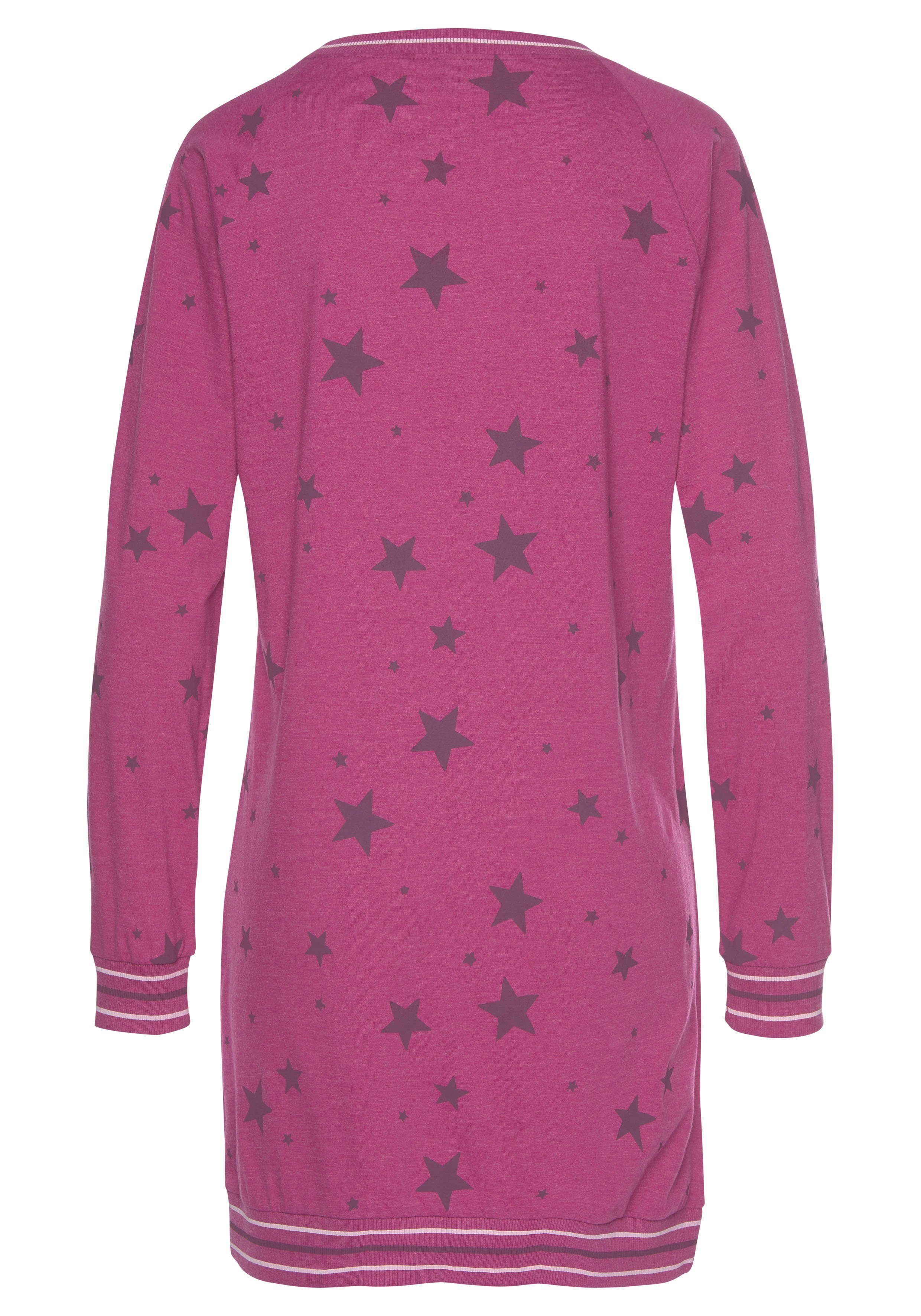 Vivance Dreams by Lascana Sleepshirt mit angesagtem Sternedruck