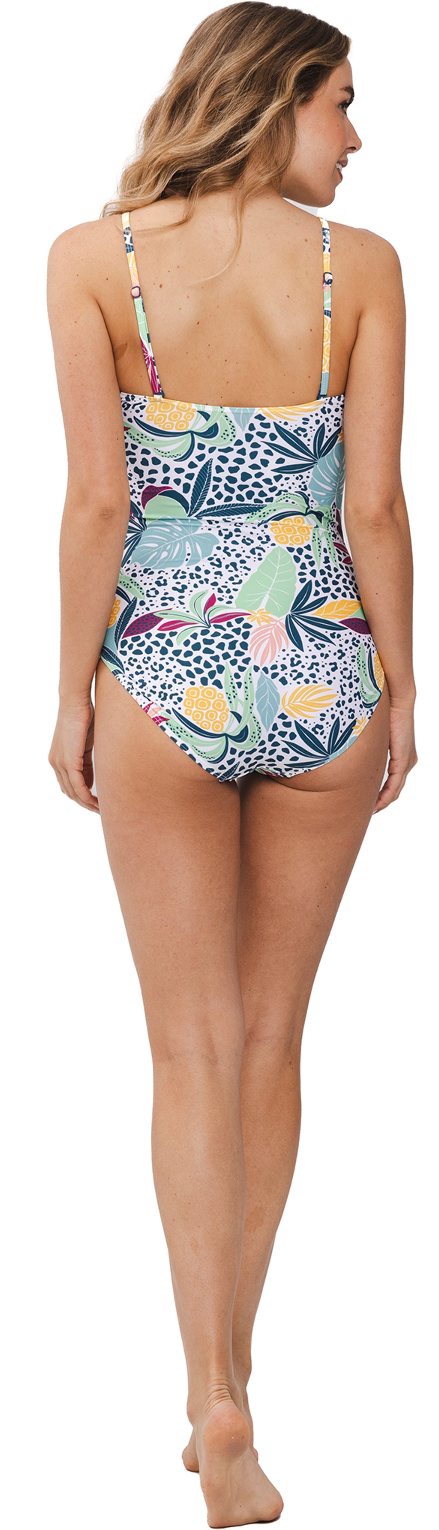 Rebelle Badeanzug Damen Bandeau Einteiler (1-St) Modisches Design