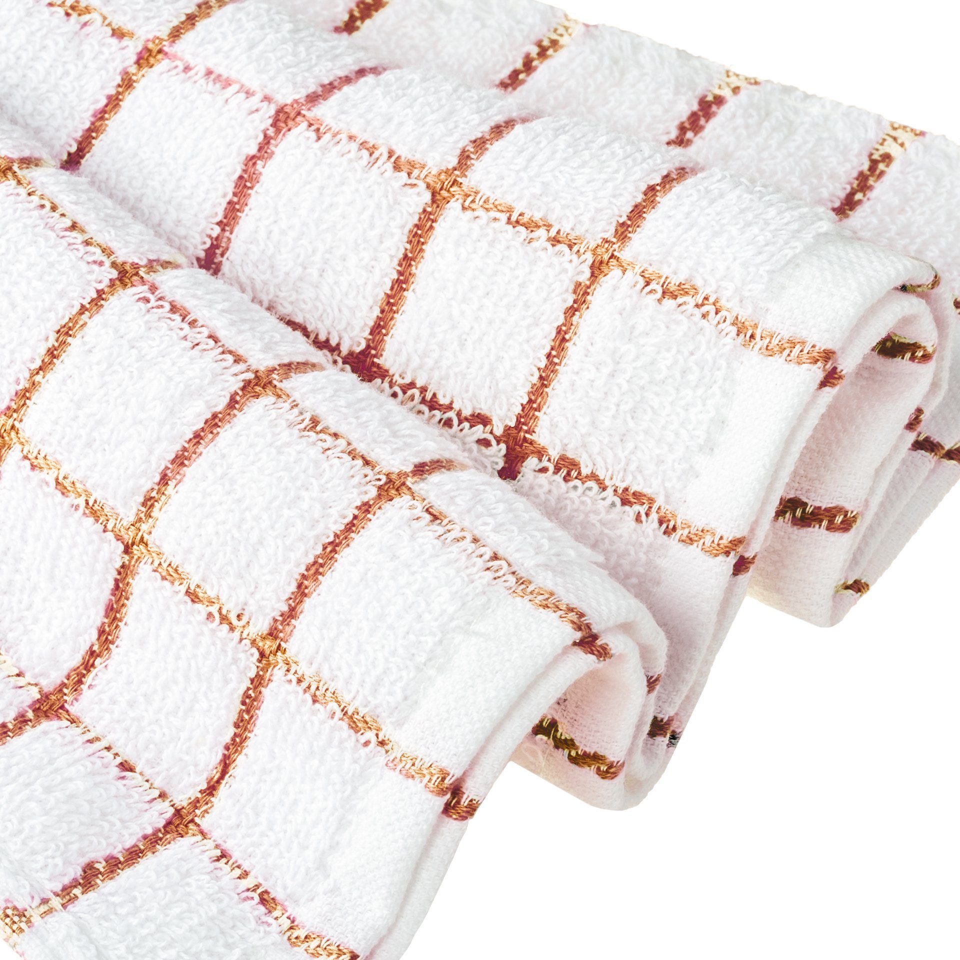 StickandShine Geschirrtuch 1 Stück Geschirrtücher Trockentuch Frottee Küchenhandtuch 40 x 64 cm, (SparSET, Uni und Kariert), Gestreift und Unifarben zum kombinieren