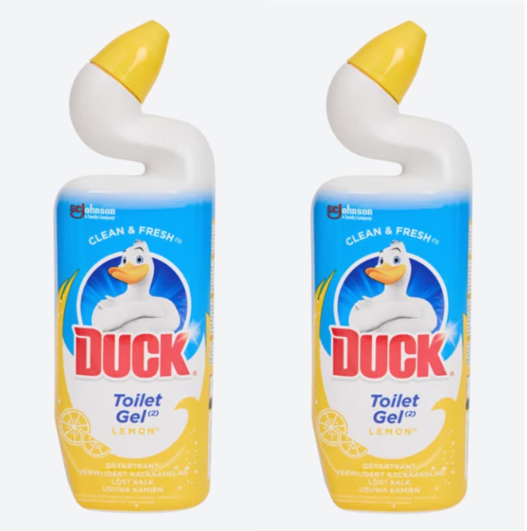 Duck Toilettenengel 2 x 750 ml Toiletten-Gel Toilettenreiniger WC-Reiniger