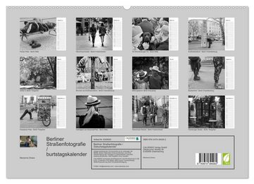 CALVENDO Wandkalender Berliner Straßenfotografie / Geburtstagskalender (Premium, hochwertiger DIN A2 Wandkalender 2023, Kunstdruck in Hochglanz)