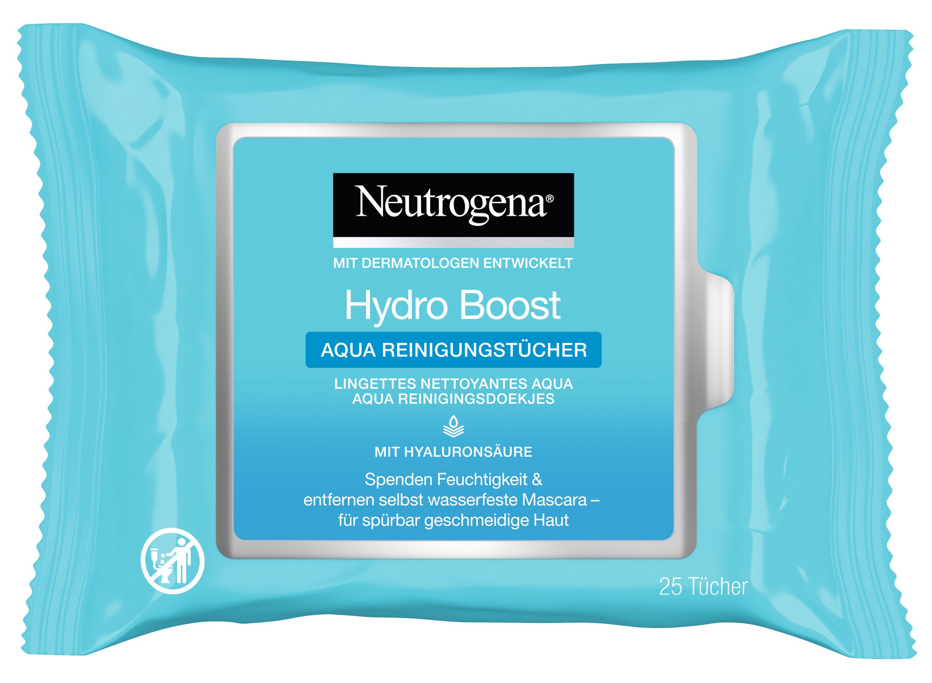 Neutrogena Reinigungstücher 25 Aqua St. (6x Hydro - Boost Gesichtsreinigungstücher 150 St)