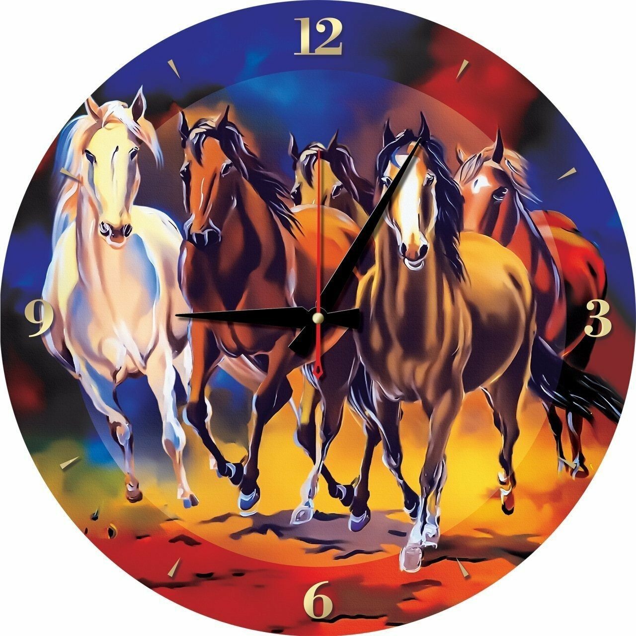 ART PUZZLE Puzzle ART PUZZLE Puzzle Uhr Pferde, Puzzleteile