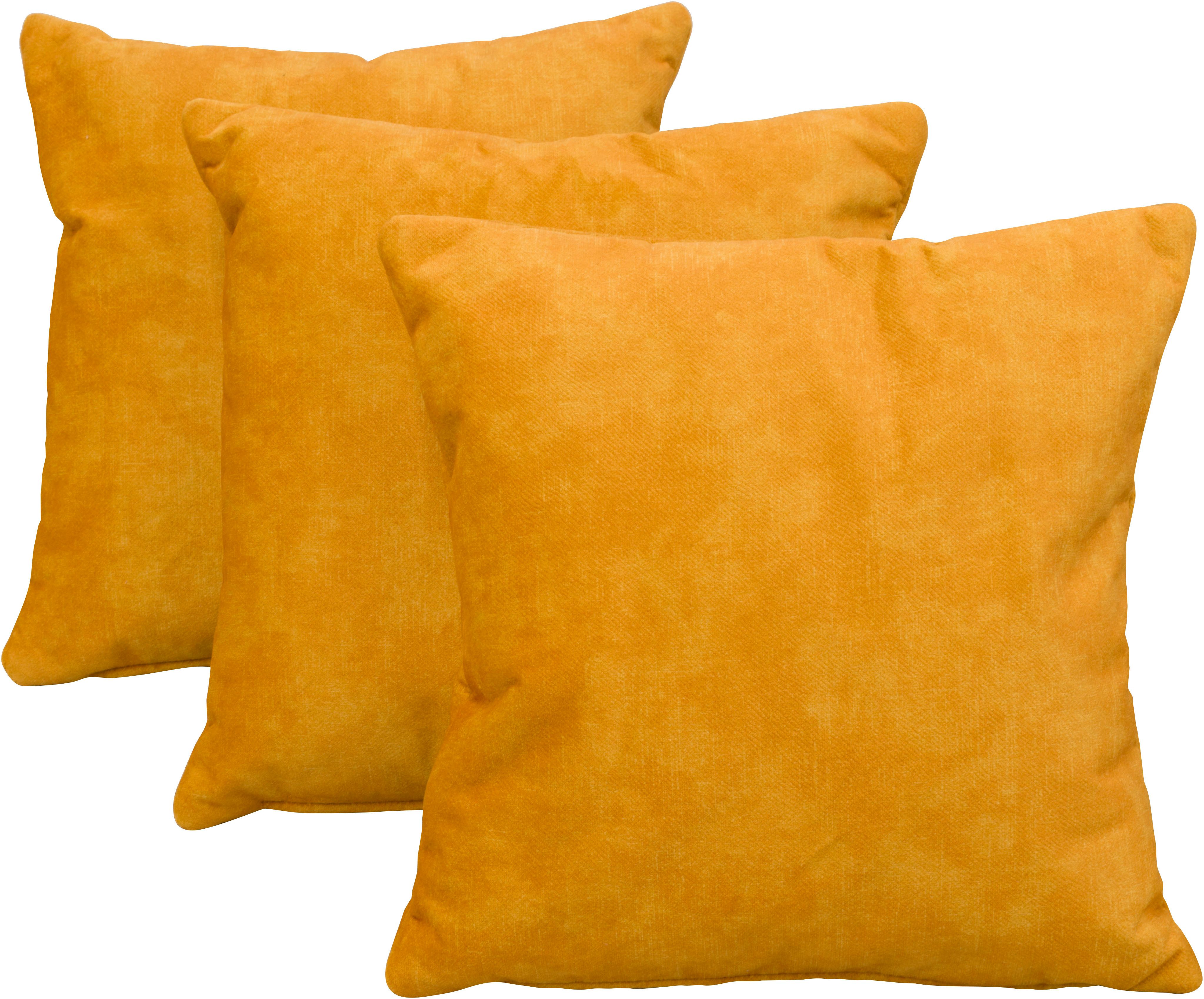 OTTO home Dekokissen Greve, Dekokissen mit Füllung, Sofakissen 3er Set 40x40cm
