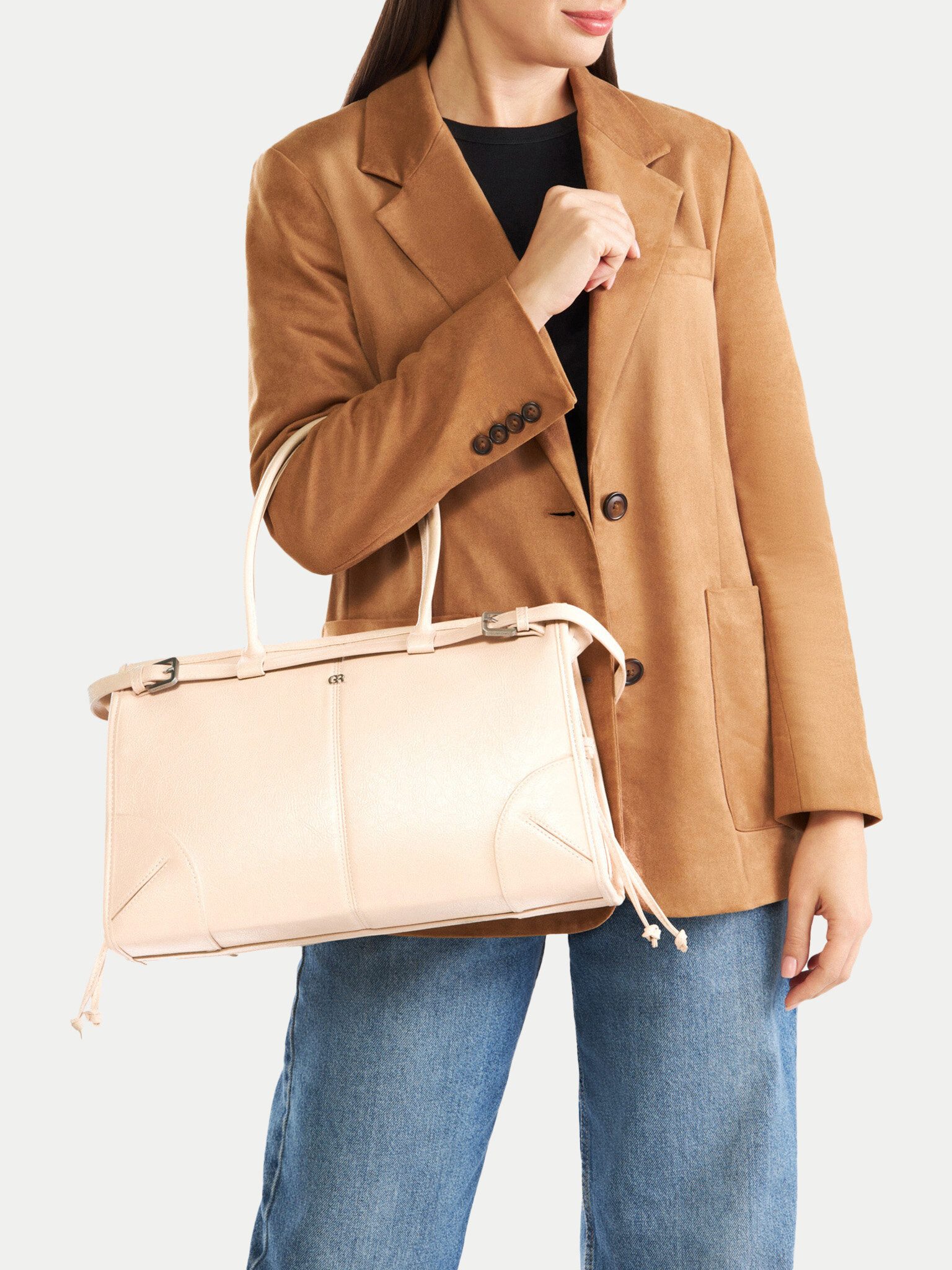 GINO ROSSI Handtasche Gino Rossi Damenhandtasche Beige WEN-200