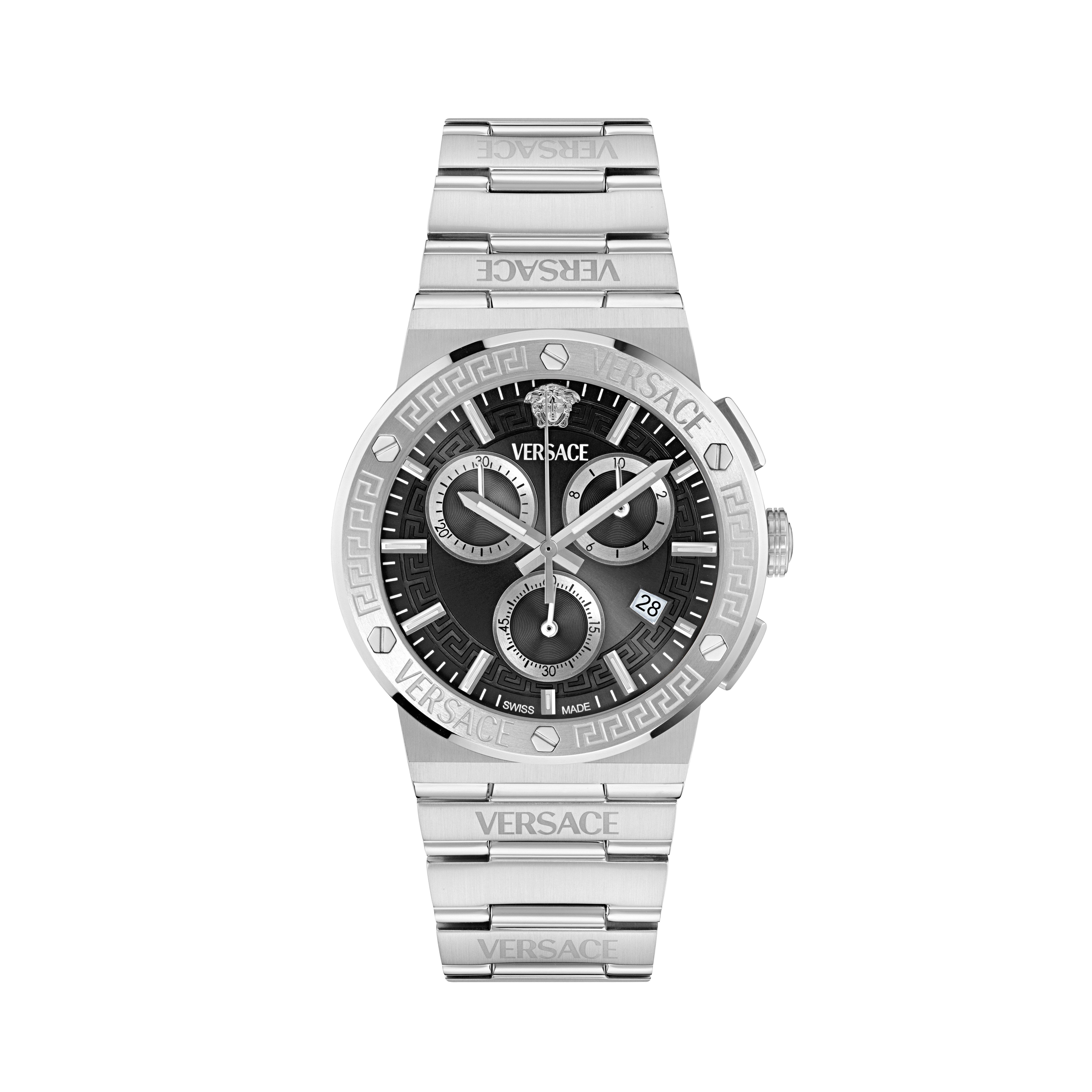 Versace Chronograph GRECA LOGO CHRONO RESTYLE VEKMA0325, Quarzuhr, Armbanduhr, Damenuhr, Herrenuhr, Swiss Made