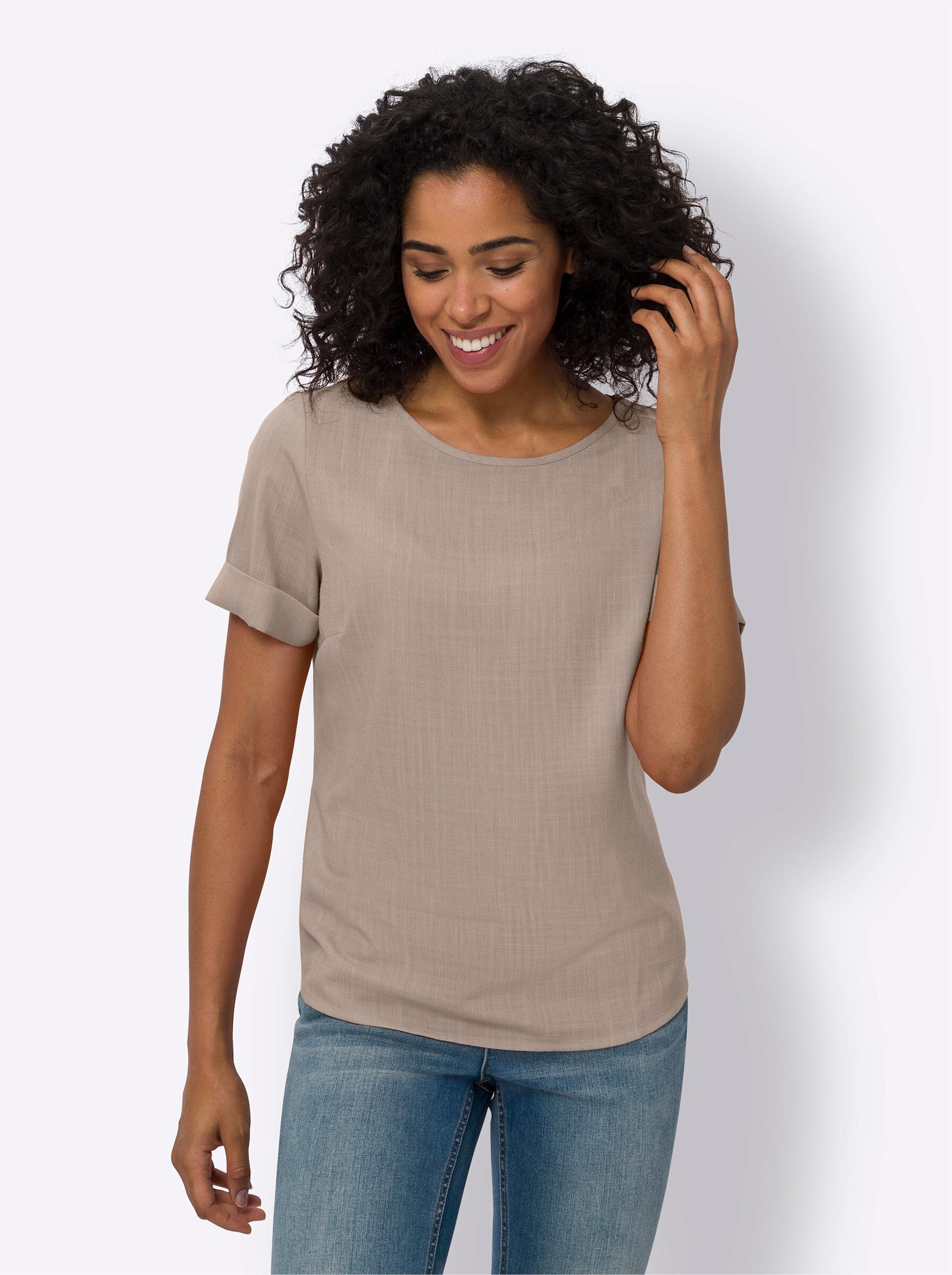 Sieh an! Klassische Bluse Schlupfbluse günstig online kaufen