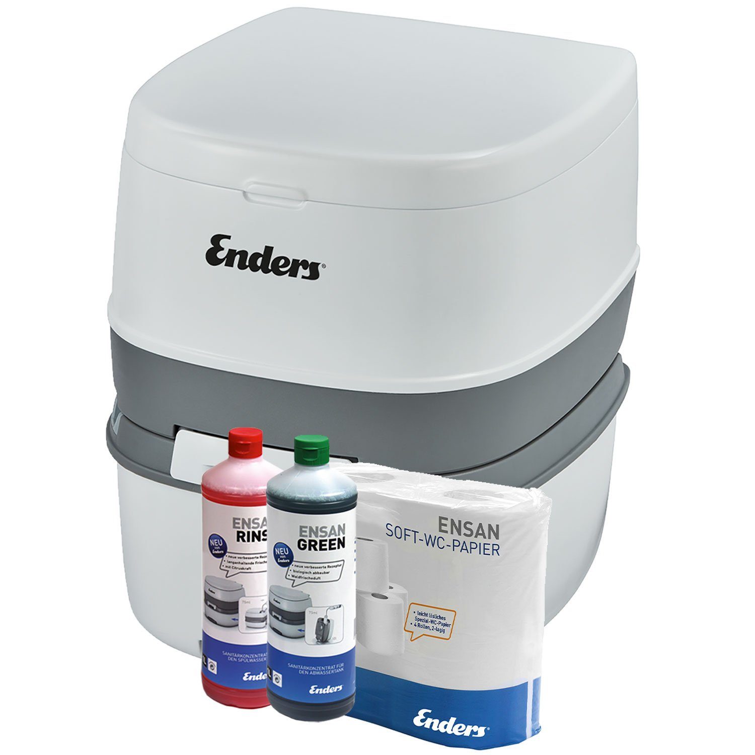 Enders® Campingtoilette Supreme Green Set, (Spar-Set, inkl. 1L RINSE + 1L G günstig online kaufen