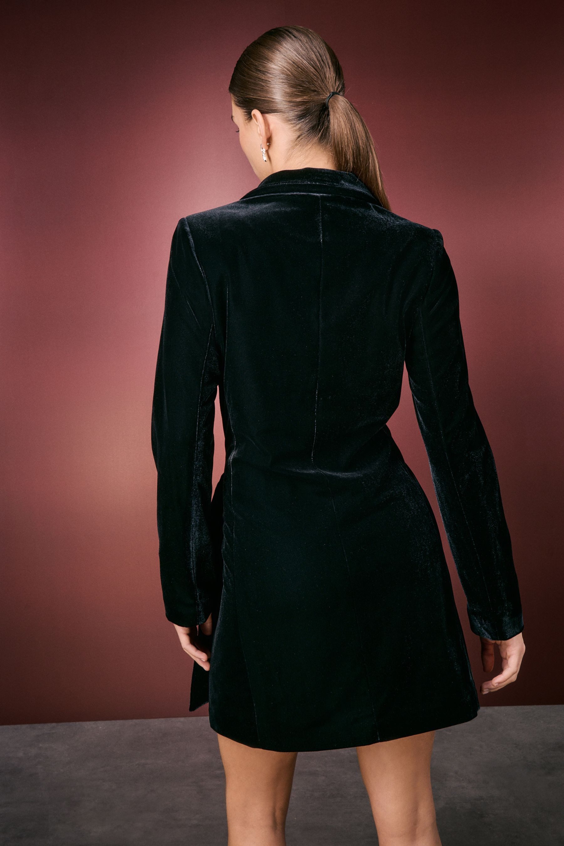 Next Samtkleid Blazerkleid aus Samt zum günstig online kaufen