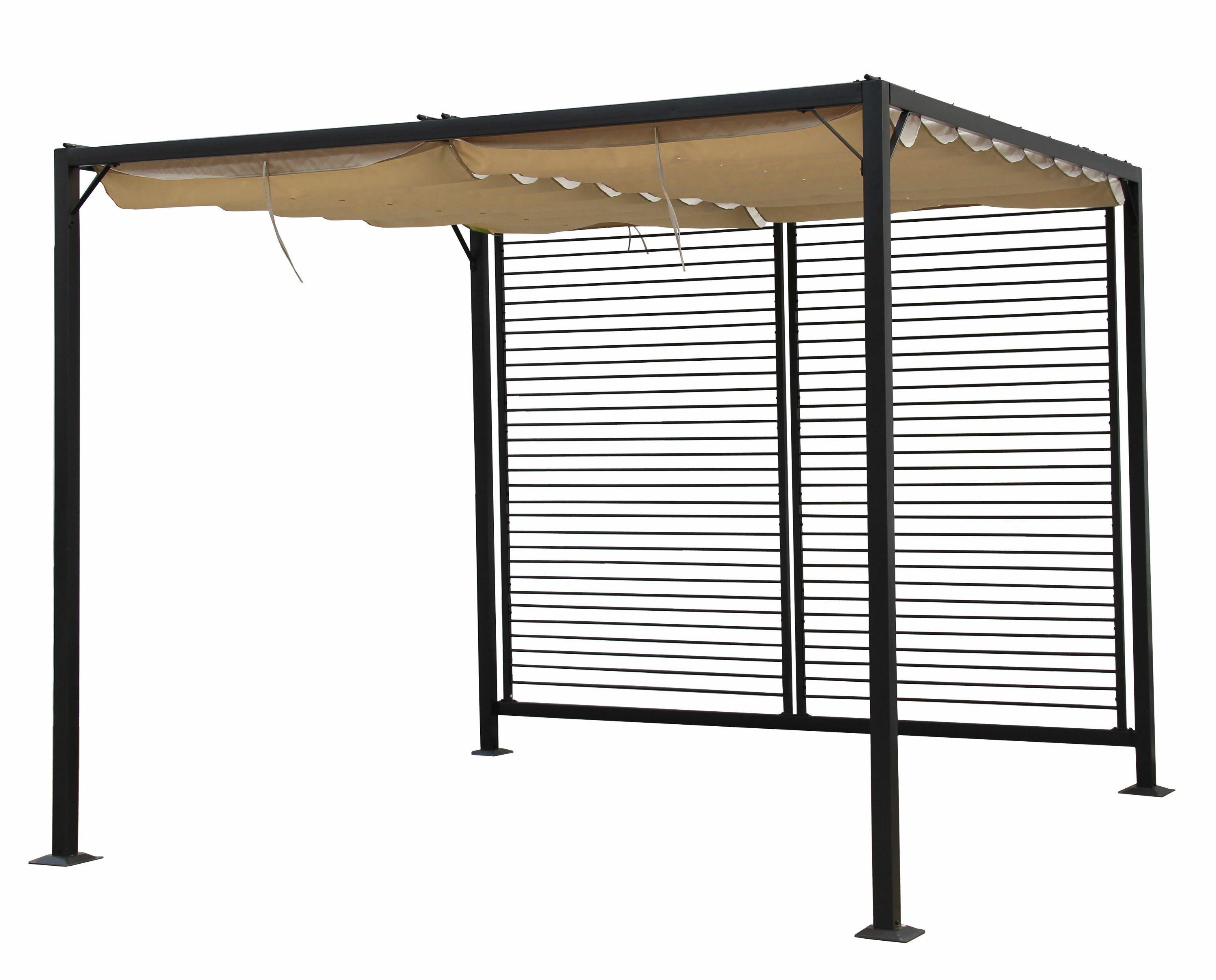 Grasekamp Pavillon Flachdachpergola Venecia 275x295cm