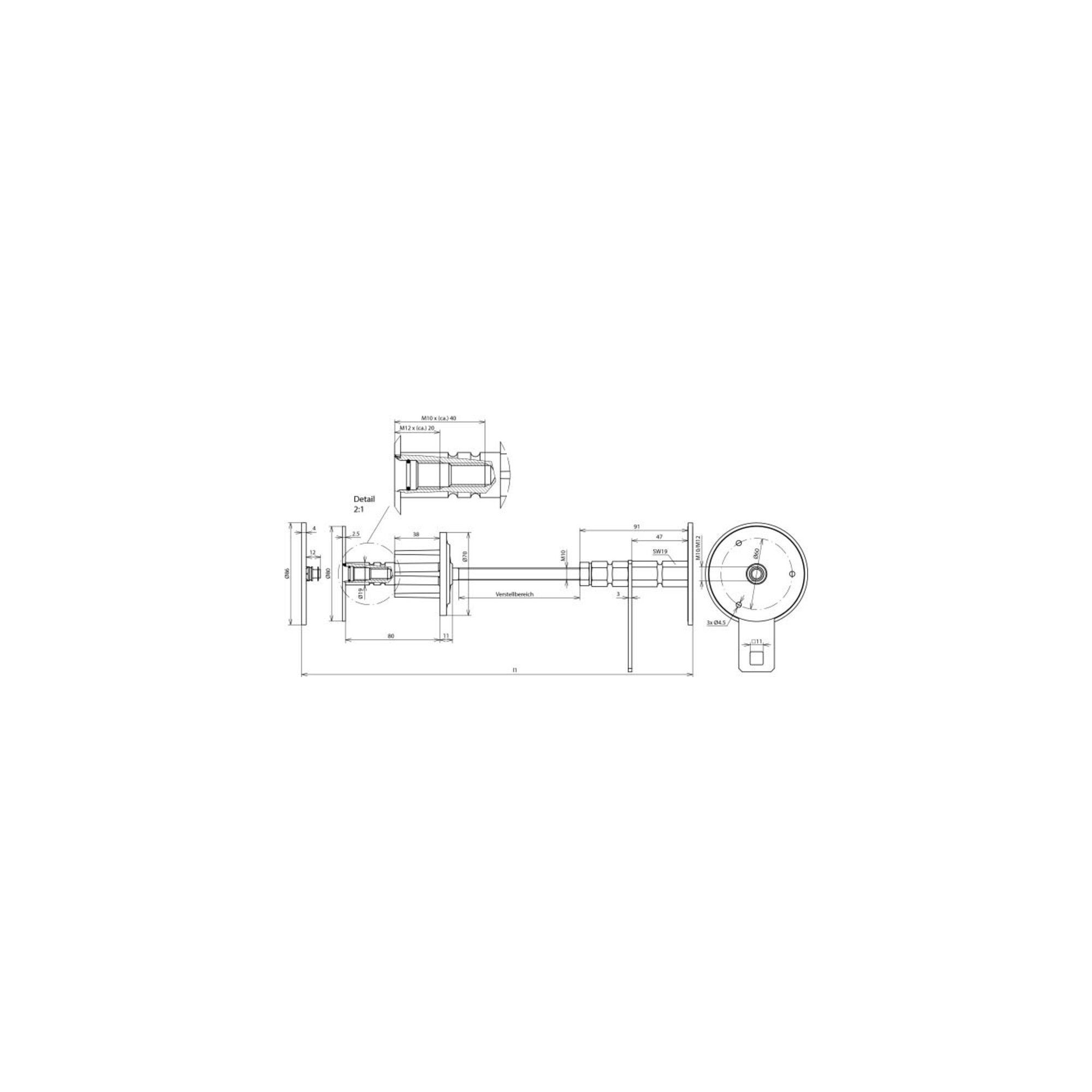 DEHN Kabelführung DEHN Wanddurchführung 200-300mm m.B.M10/12 WDM1012V4ADWD#478530