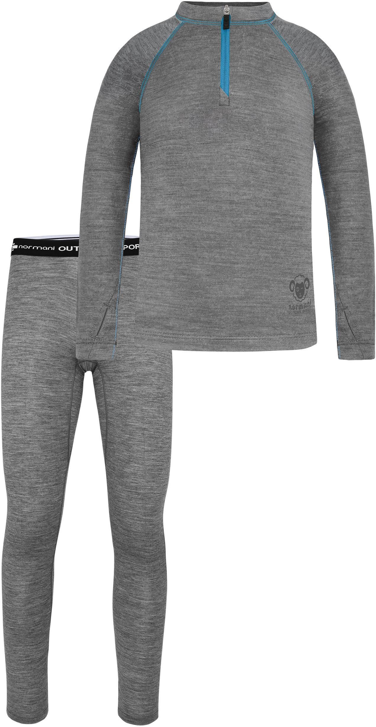 normani Thermohose Merino Oberteil „Nyapari“ und Merino Hose „Mackay“ Merino Skiunterwäsche Thermounterwäsche aus 100% Bio-Merinowolle