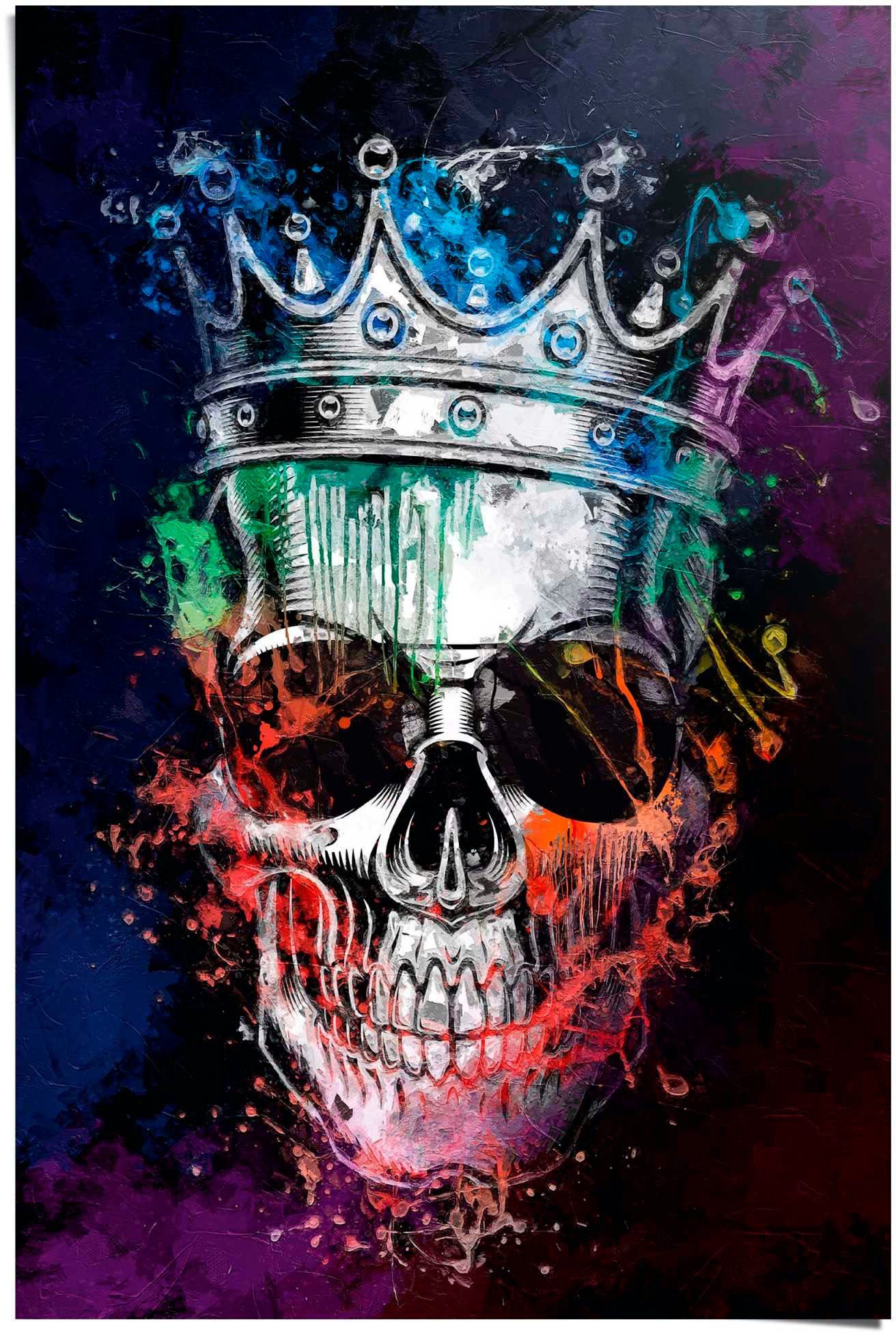 Reinders! Poster Graffity Totenkopf