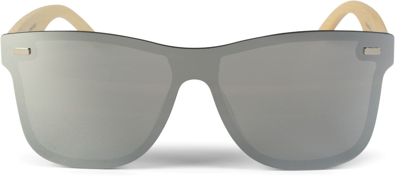 styleBREAKER Sonnenbrille Monoglas Nerd Sonnenbrille Bambus günstig online kaufen