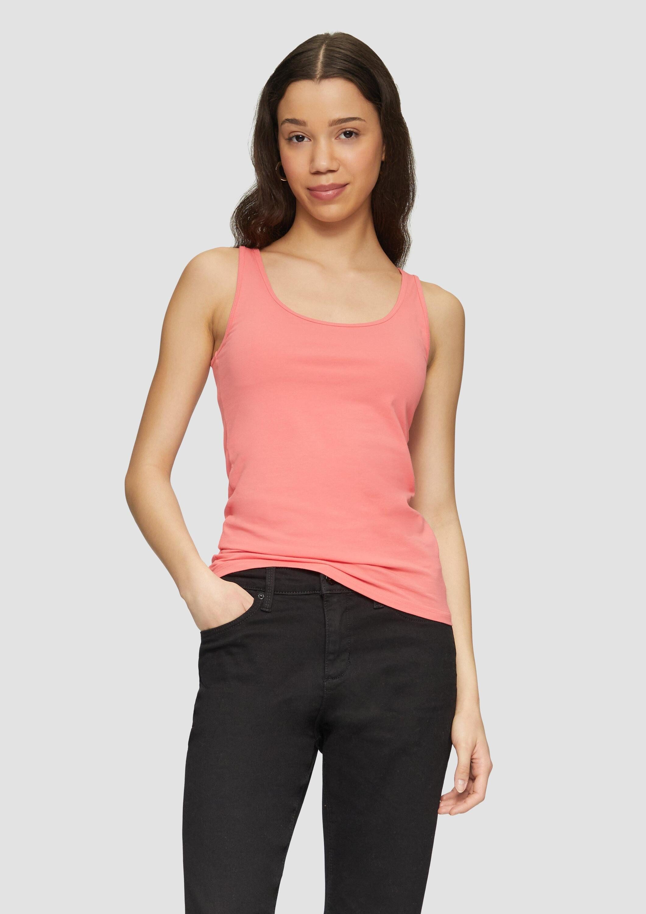 QS Muskelshirt T-Shirt Top aus Baumwolljersey günstig online kaufen