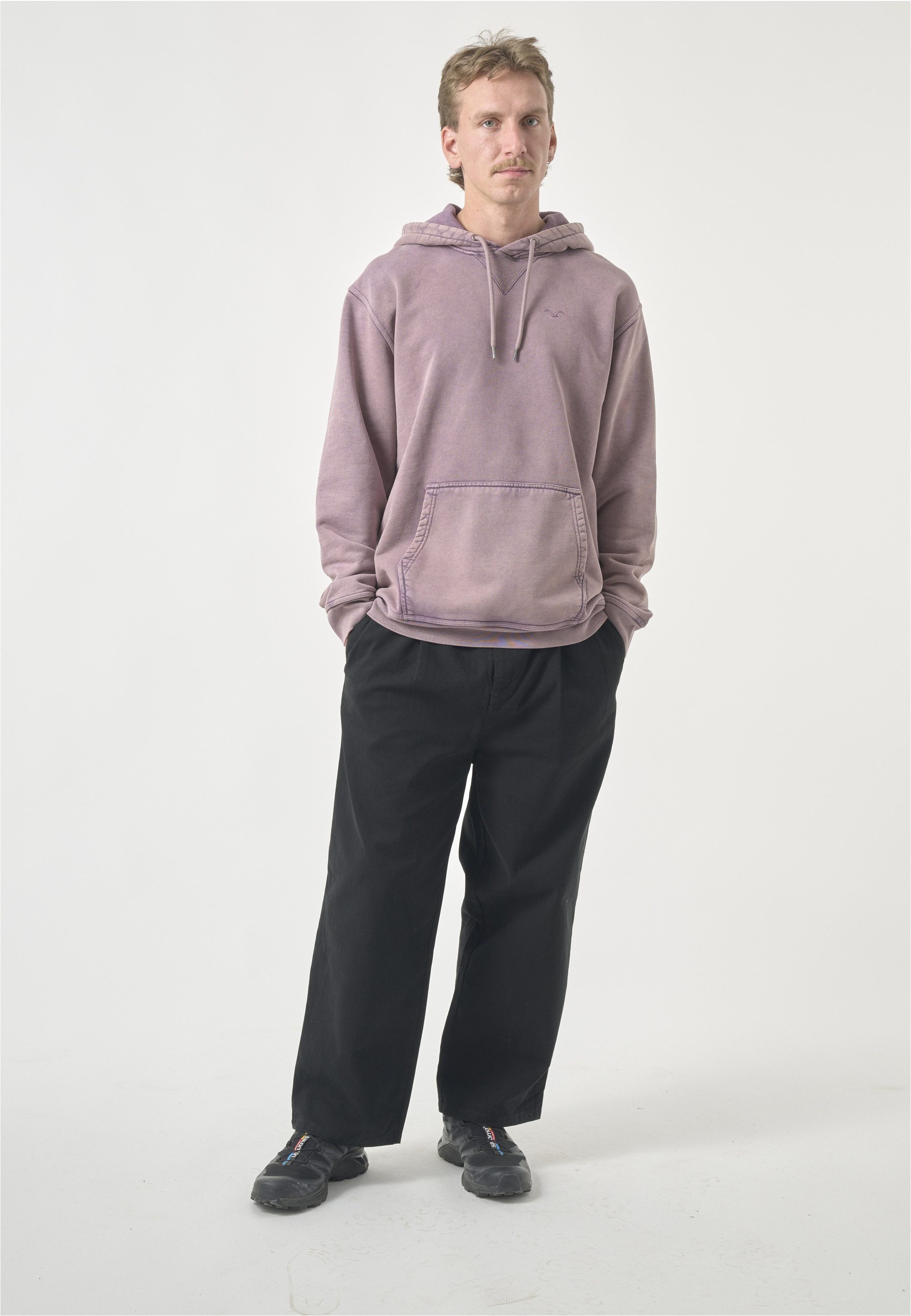 Cleptomanicx Kapuzensweatshirt Boxy Hooded Ligull Washed günstig online kaufen