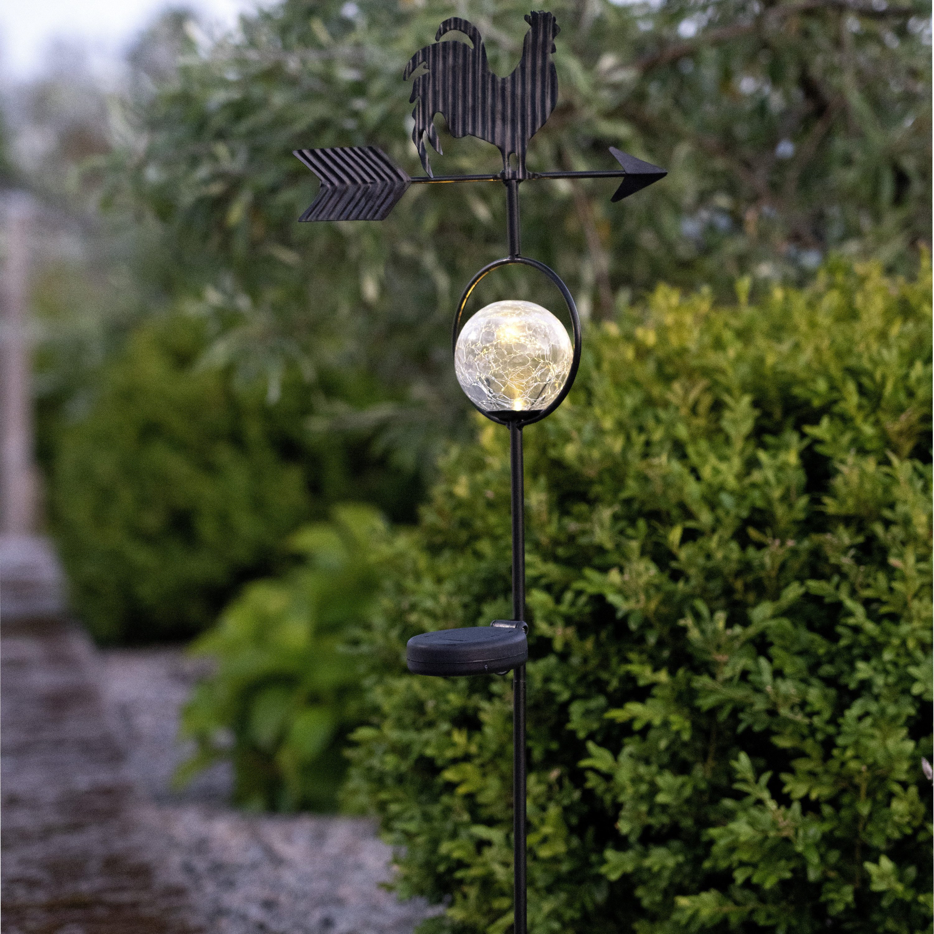 STAR TRADING LED Solarleuchte Windy, Solar-Erdspieß Windy