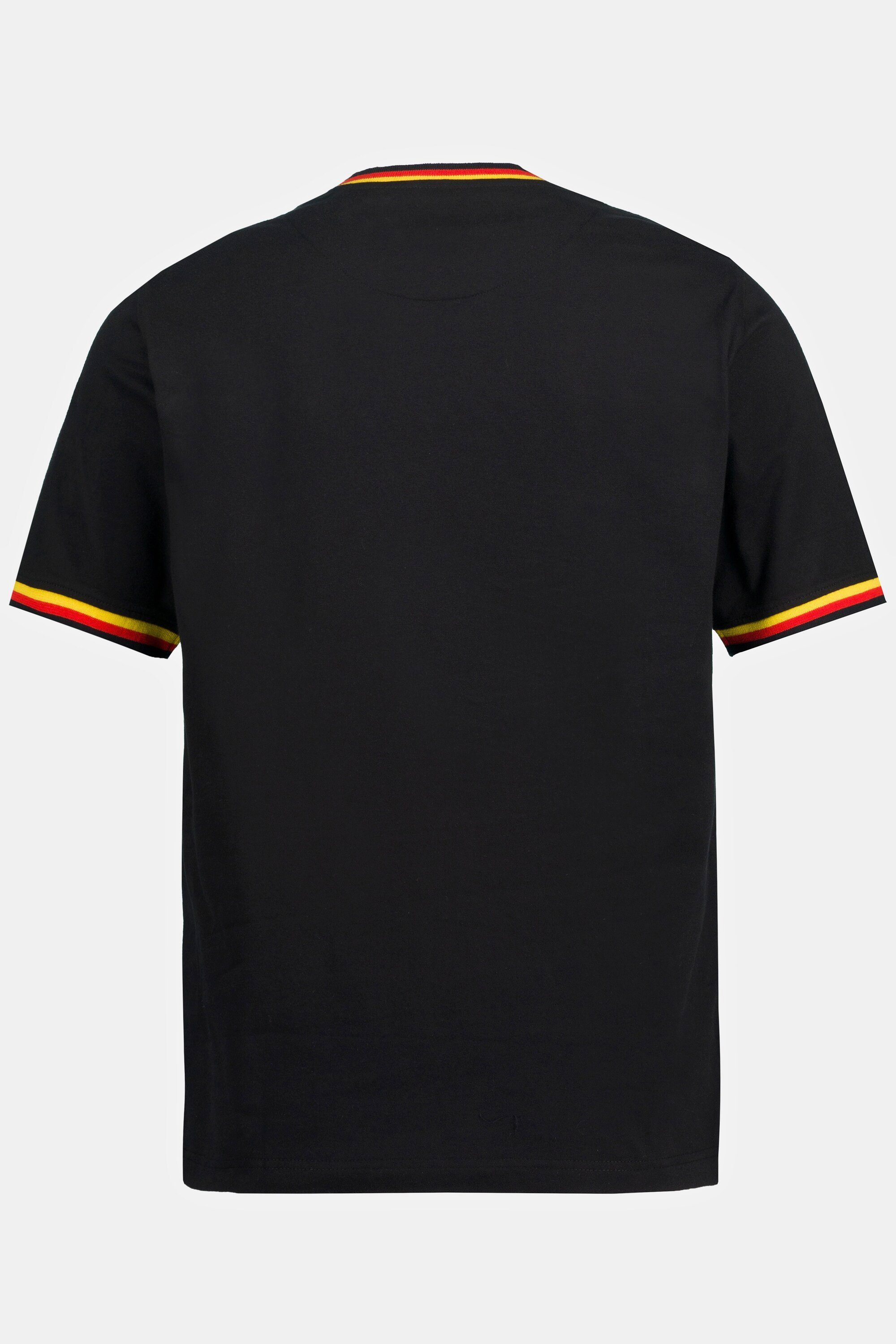 T-Shirt WM schwarz Fußball JP1880 T-Shirt Halbarm