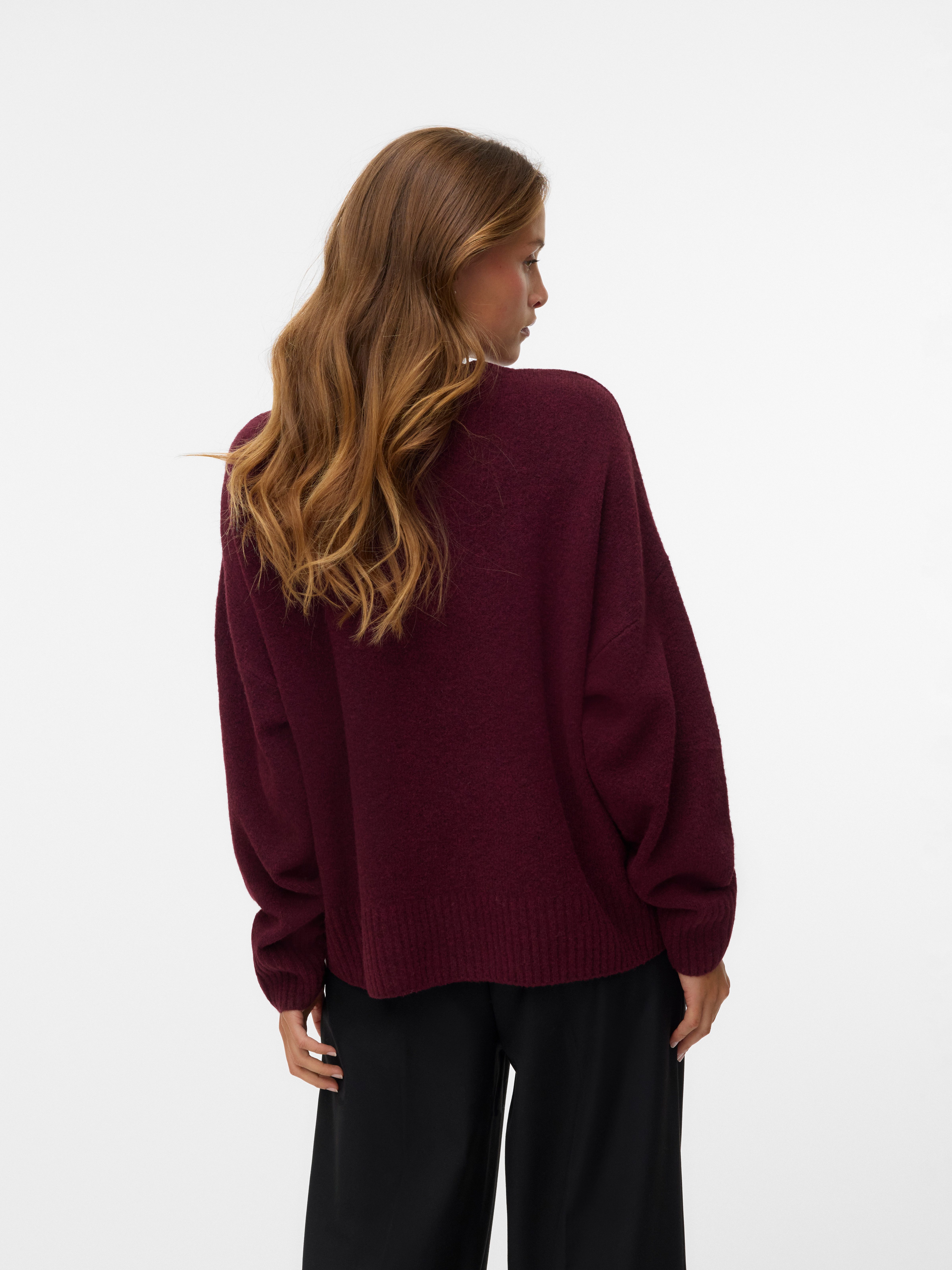 Vero Moda Strickpullover VMBOOM LS O-NECK günstig online kaufen