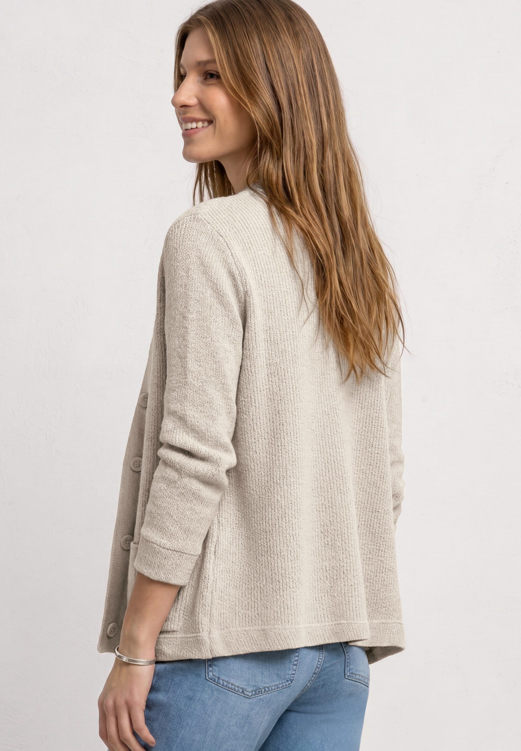 STREET ONE Strickjacke Offen zu tragen