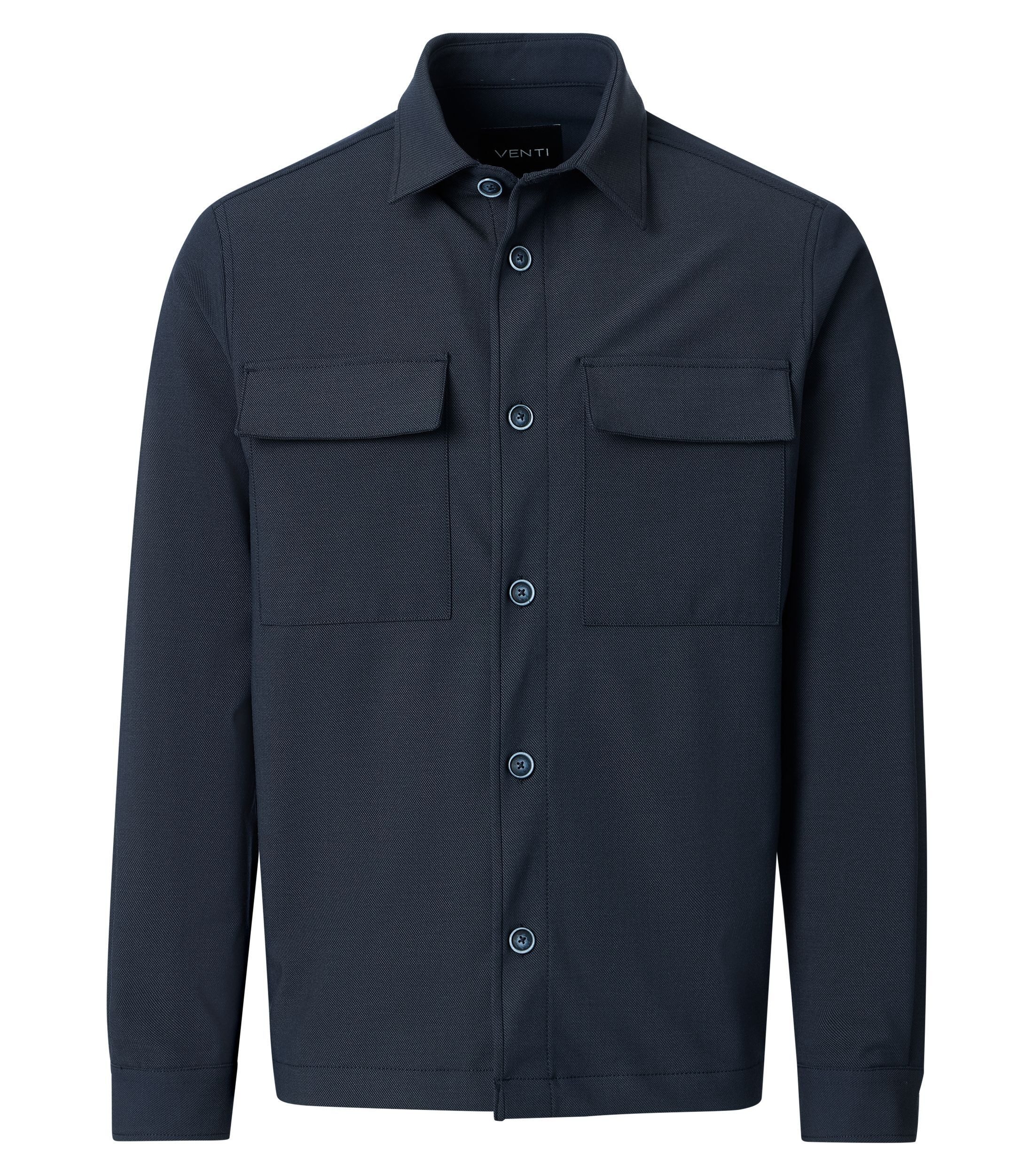 VENTI Langarmhemd VENTI Hemdjacke uni