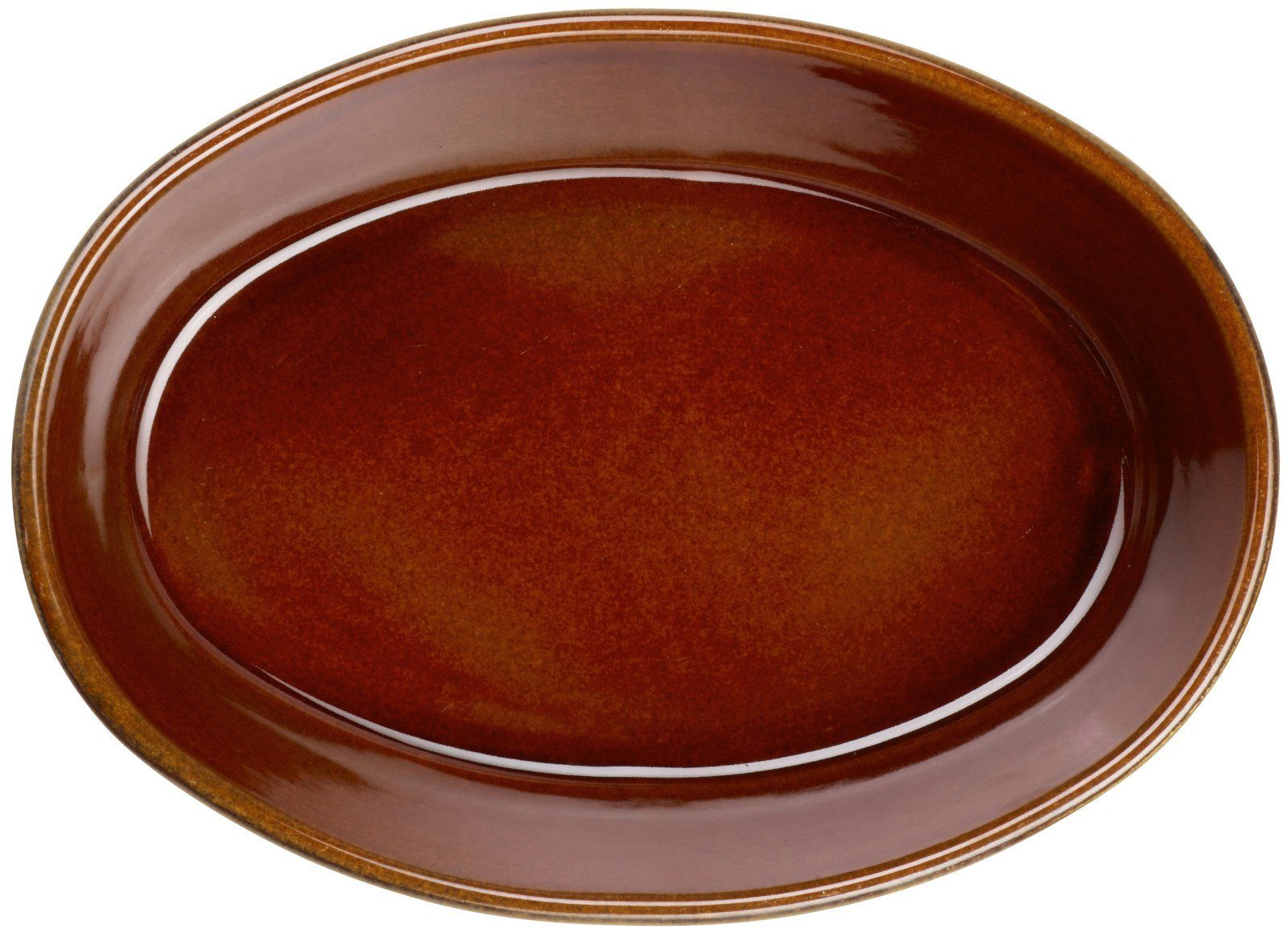 ASA SELECTION Auflaufform kitchen'art Auflaufform oval brown 25cm, Steinzeug, Küche, Kochen, Backen