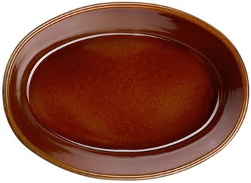 ASA SELECTION Auflaufform kitchen'art Auflaufform oval brown 25cm, Steinzeug