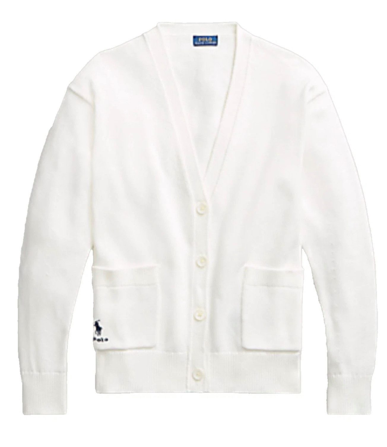 Polo Ralph Lauren Cardigan Damen Modern Fit Strickjacke mit Logo sofortige Authentifizierung über einen QR-Code