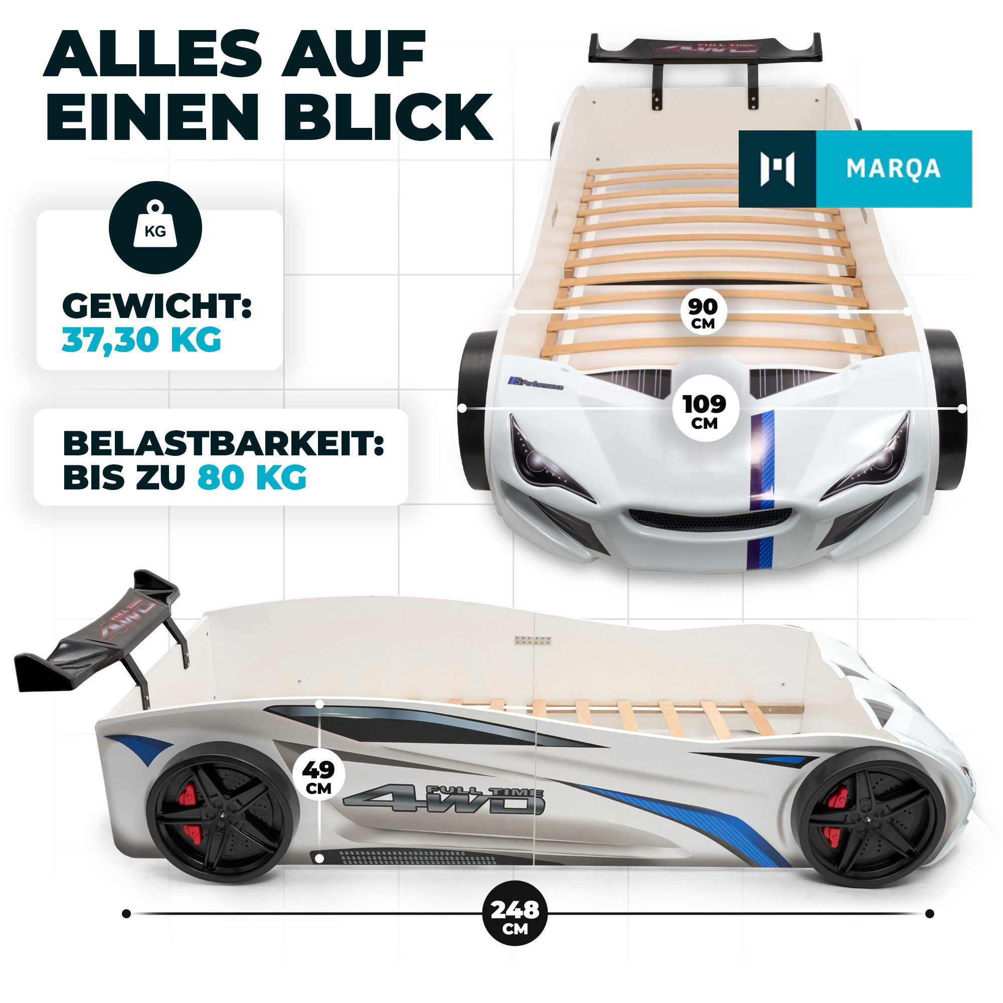 MARQA HOME Autobett MARQA Autobett 90x200 günstig online kaufen