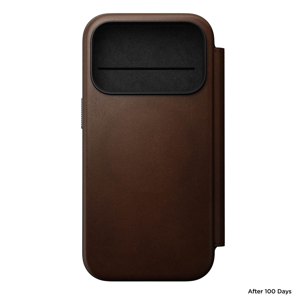 Nomad Smartphone-Hülle Modern Leather Folio, für iPhone 17 Pro, Braun