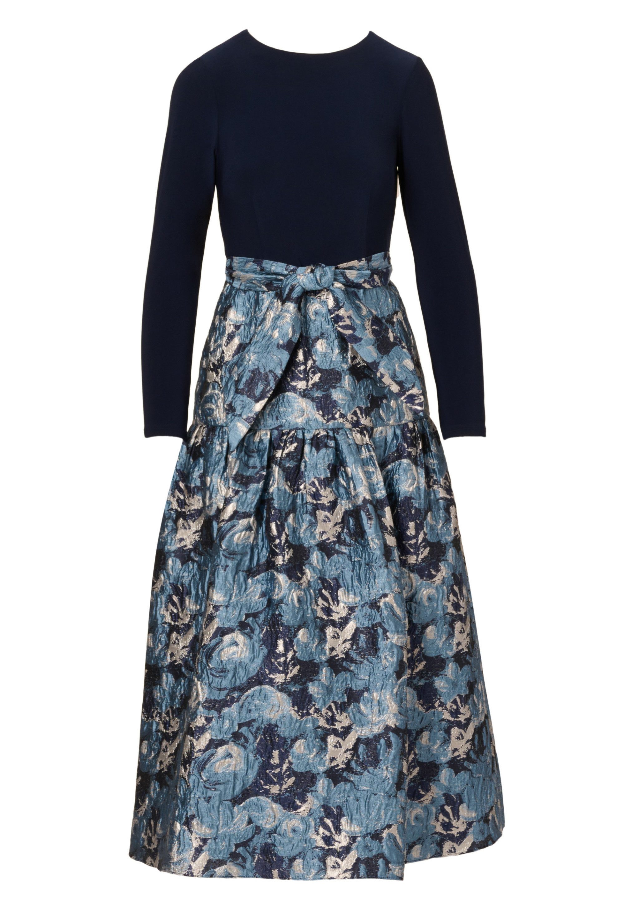 Adrianna Papell Abendkleid Jersey Jacquard Ankle Dress Tailliert, figurbeto günstig online kaufen